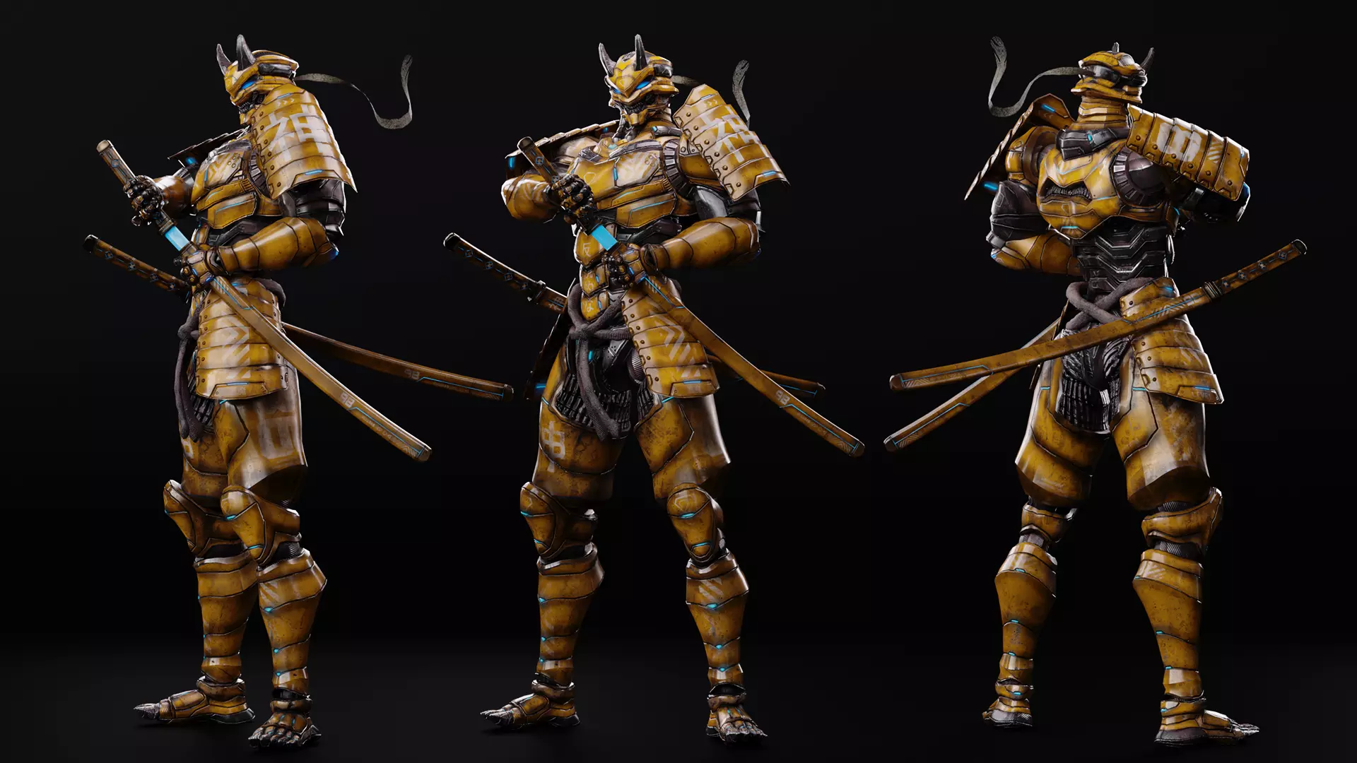 LOW POLY CYBERNETIC - WRATH - 7 DEADLY SINS MECHA SERIES Low-poly 3D model_15