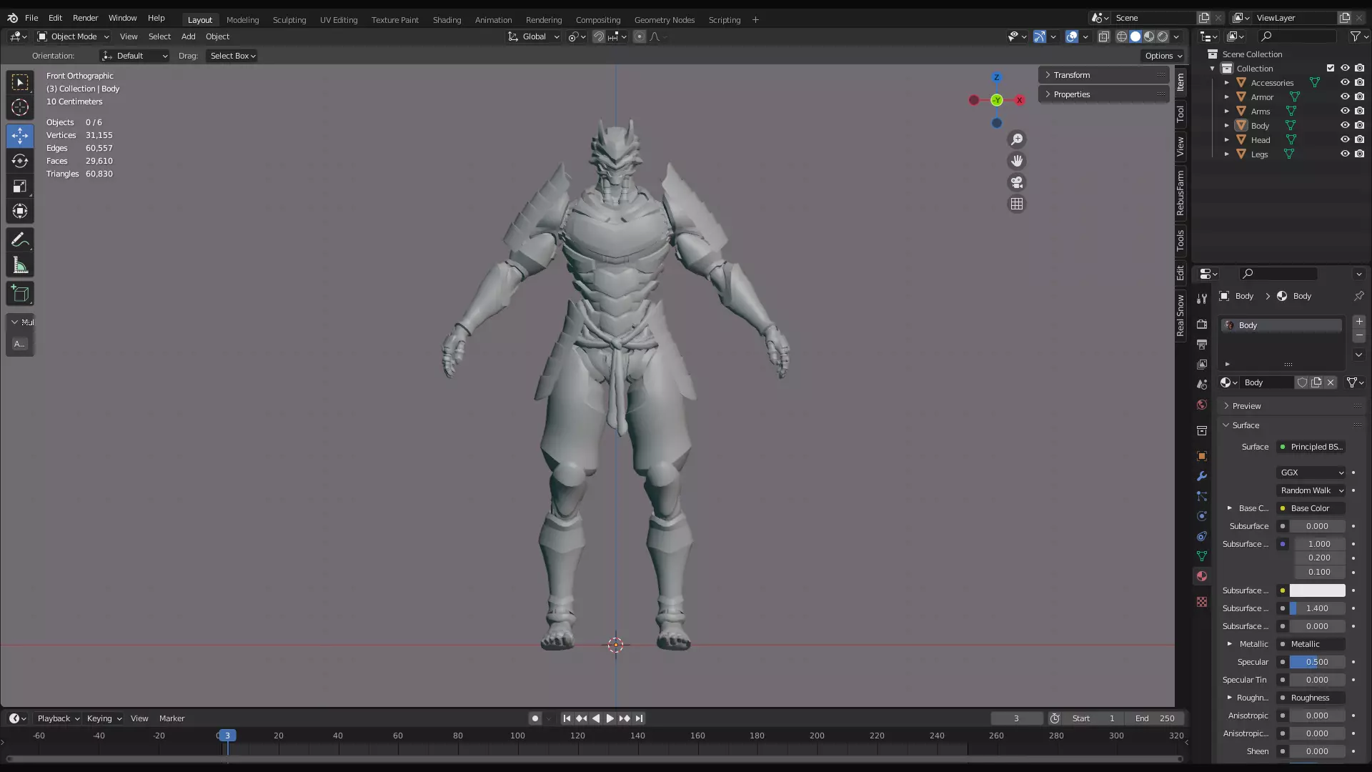 LOW POLY CYBERNETIC - WRATH - 7 DEADLY SINS MECHA SERIES Low-poly 3D model_23