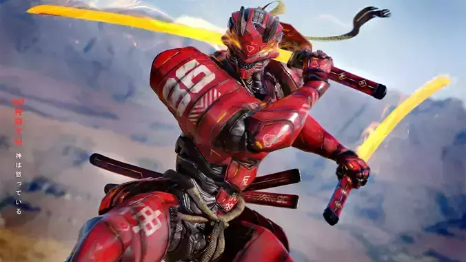 LOW POLY CYBERNETIC - WRATH - 7 DEADLY SINS MECHA SERIES