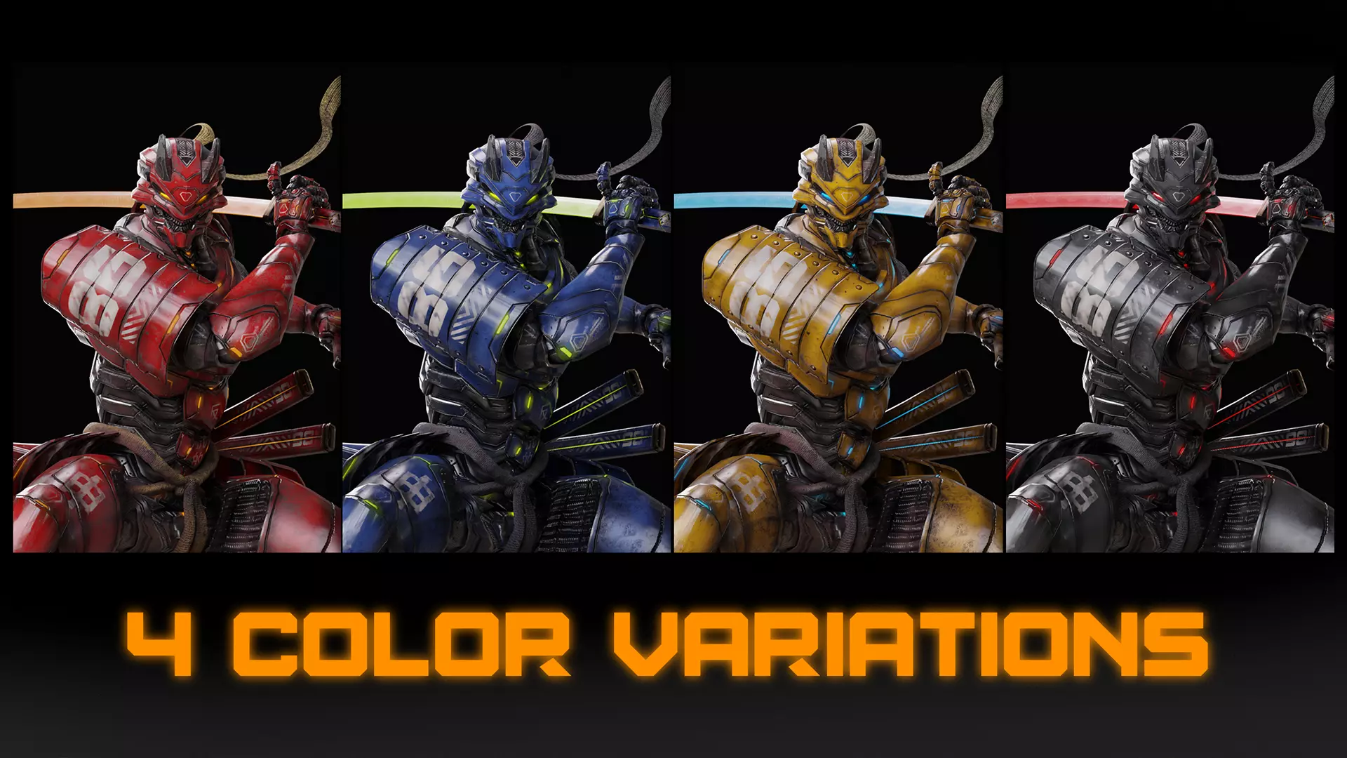 LOW POLY CYBERNETIC - WRATH - 7 DEADLY SINS MECHA SERIES Low-poly 3D model_8