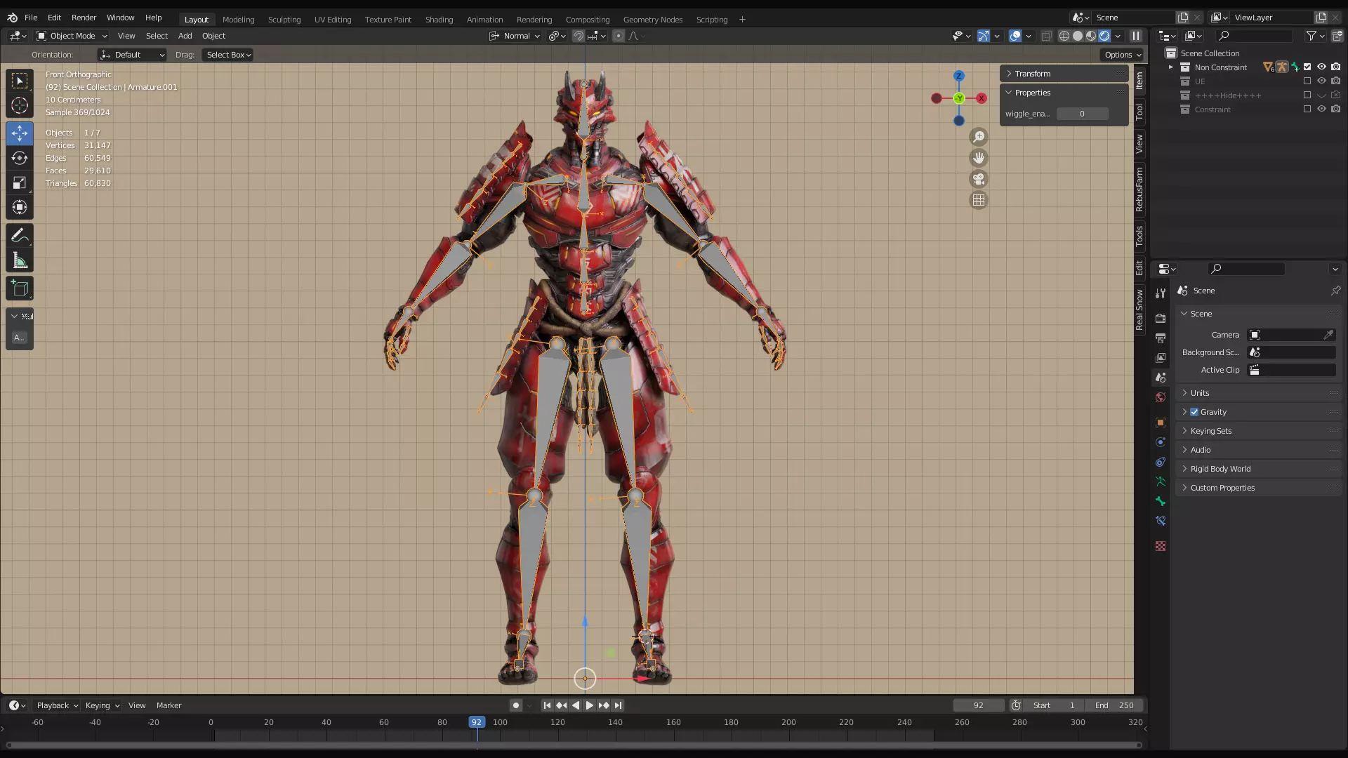 LOW POLY CYBERNETIC - WRATH - 7 DEADLY SINS MECHA SERIES Low-poly 3D model_31