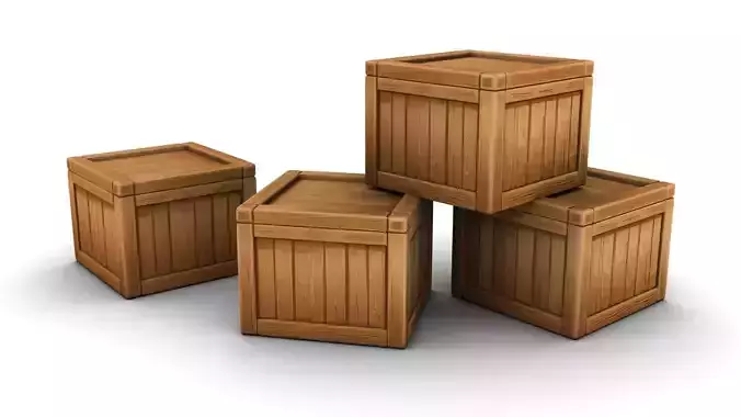 Stylized Wooden Crate