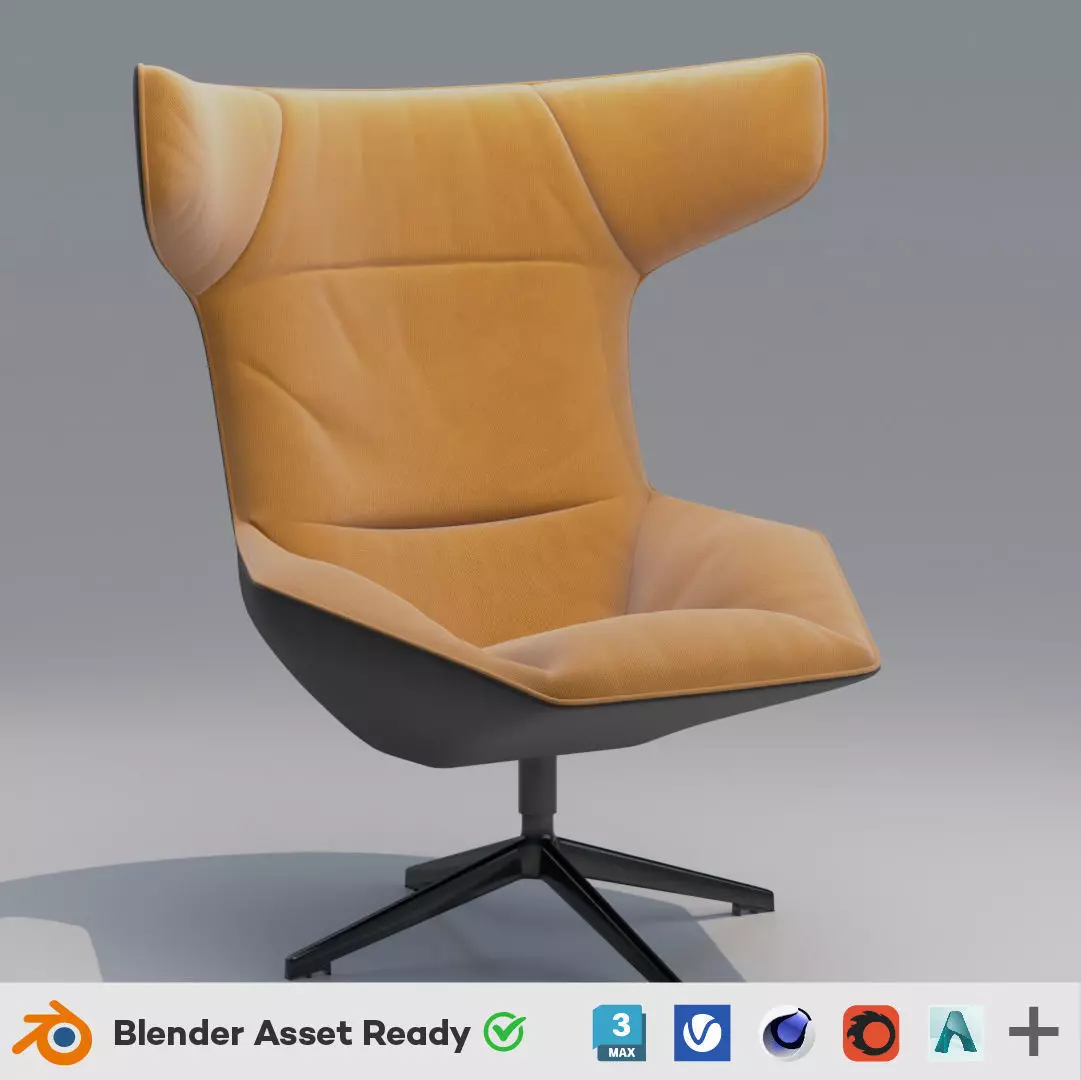 Take a Line For a Walk Armchair 3D model_4