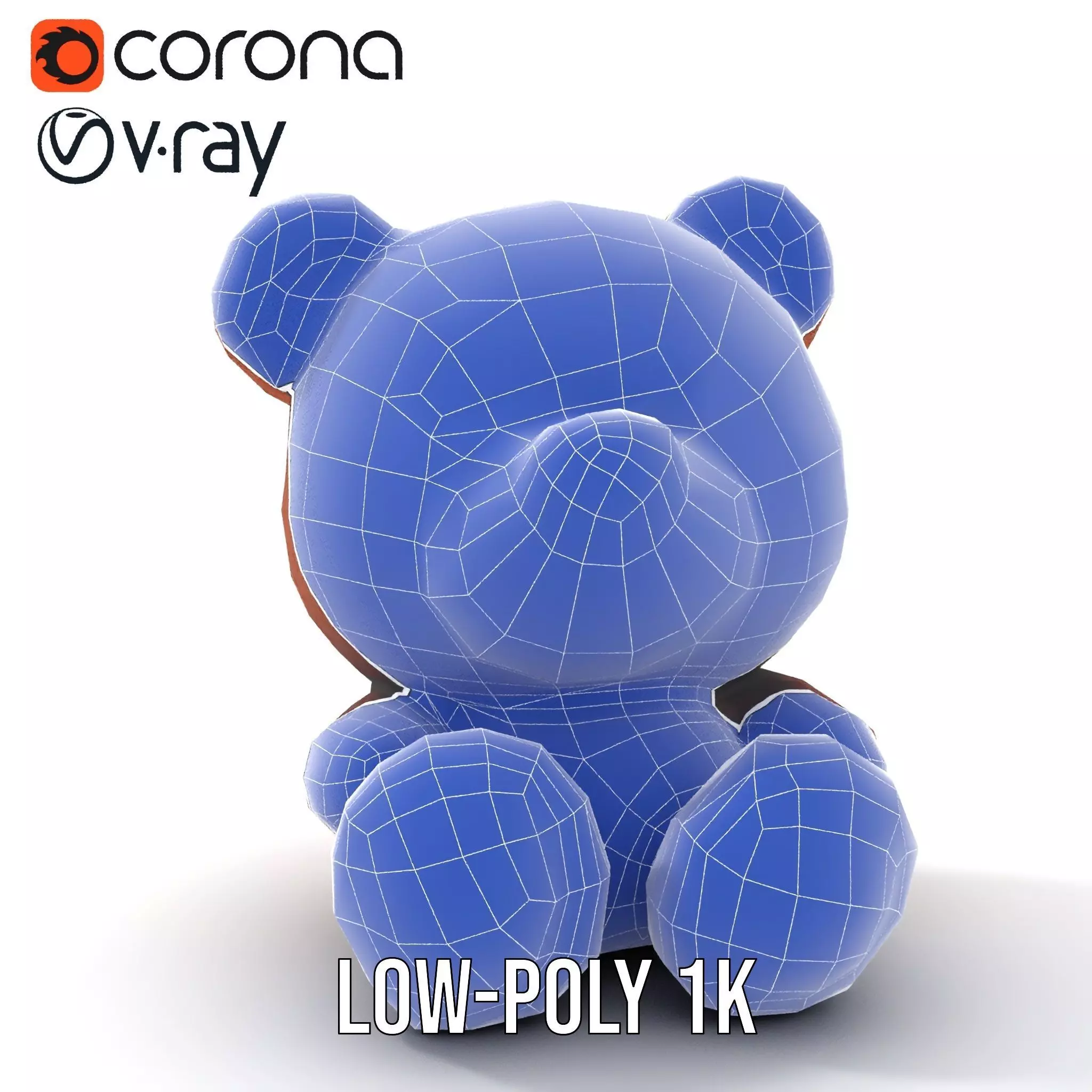 Cuddly Brown Bear model pack Low-poly 3D model_33