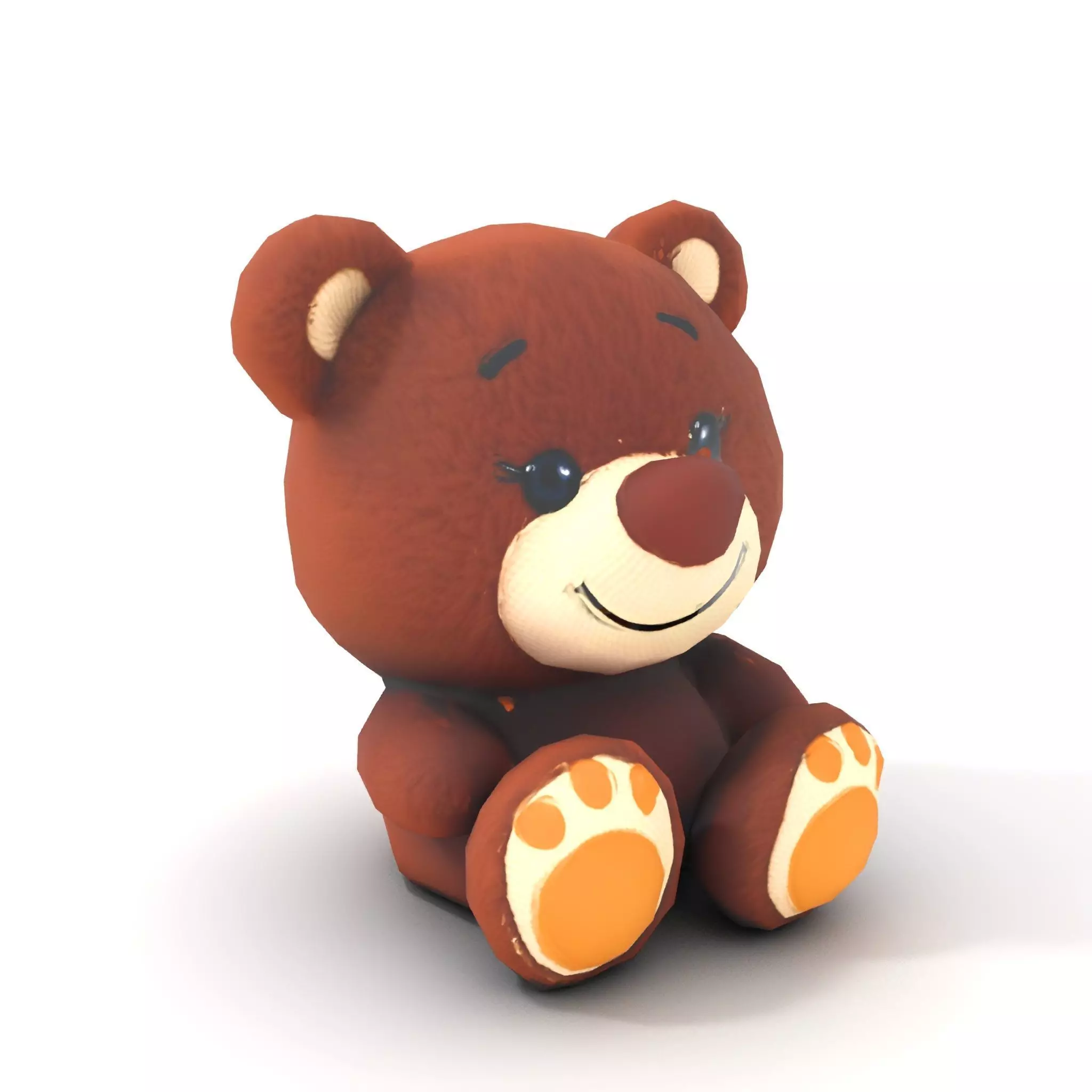 Cuddly Brown Bear model pack Low-poly 3D model_9
