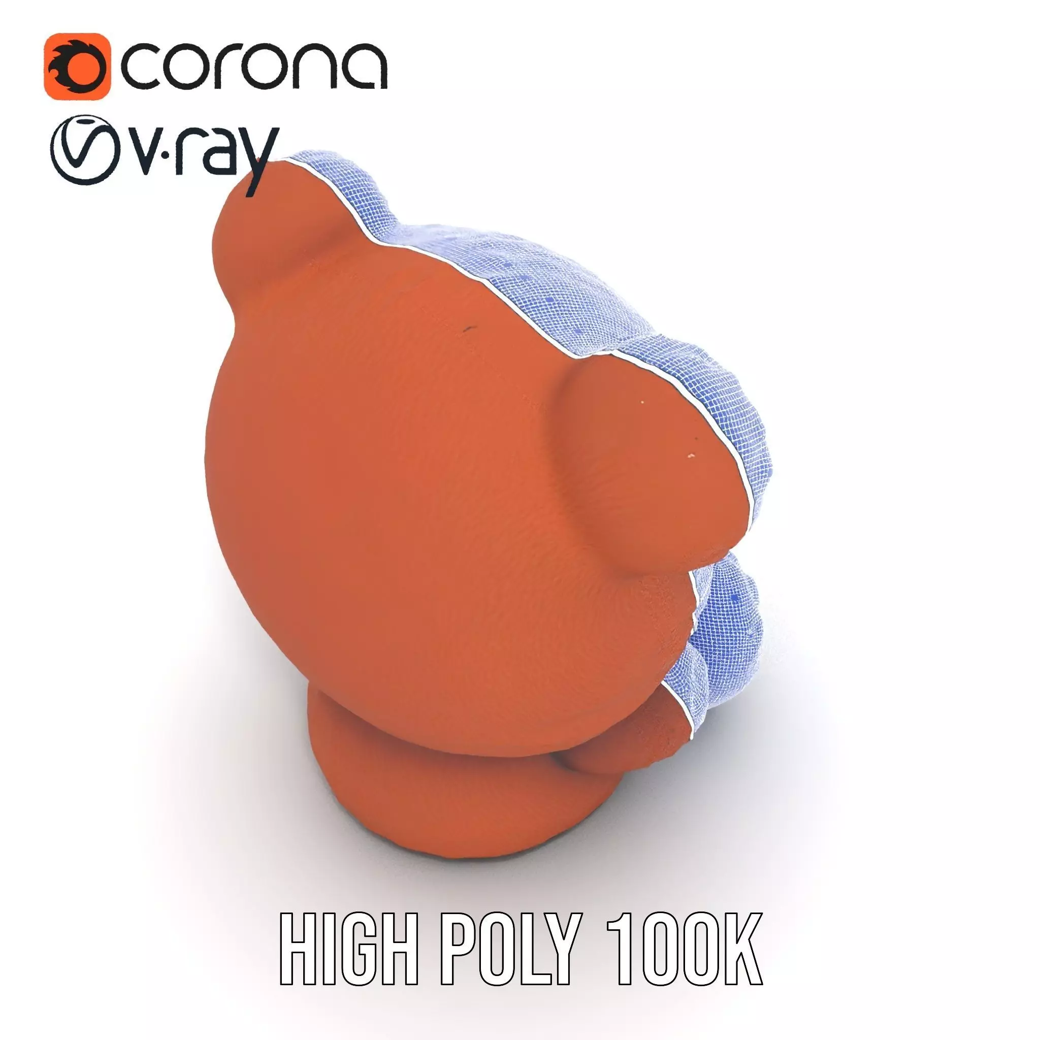 Cuddly Brown Bear model pack Low-poly 3D model_31