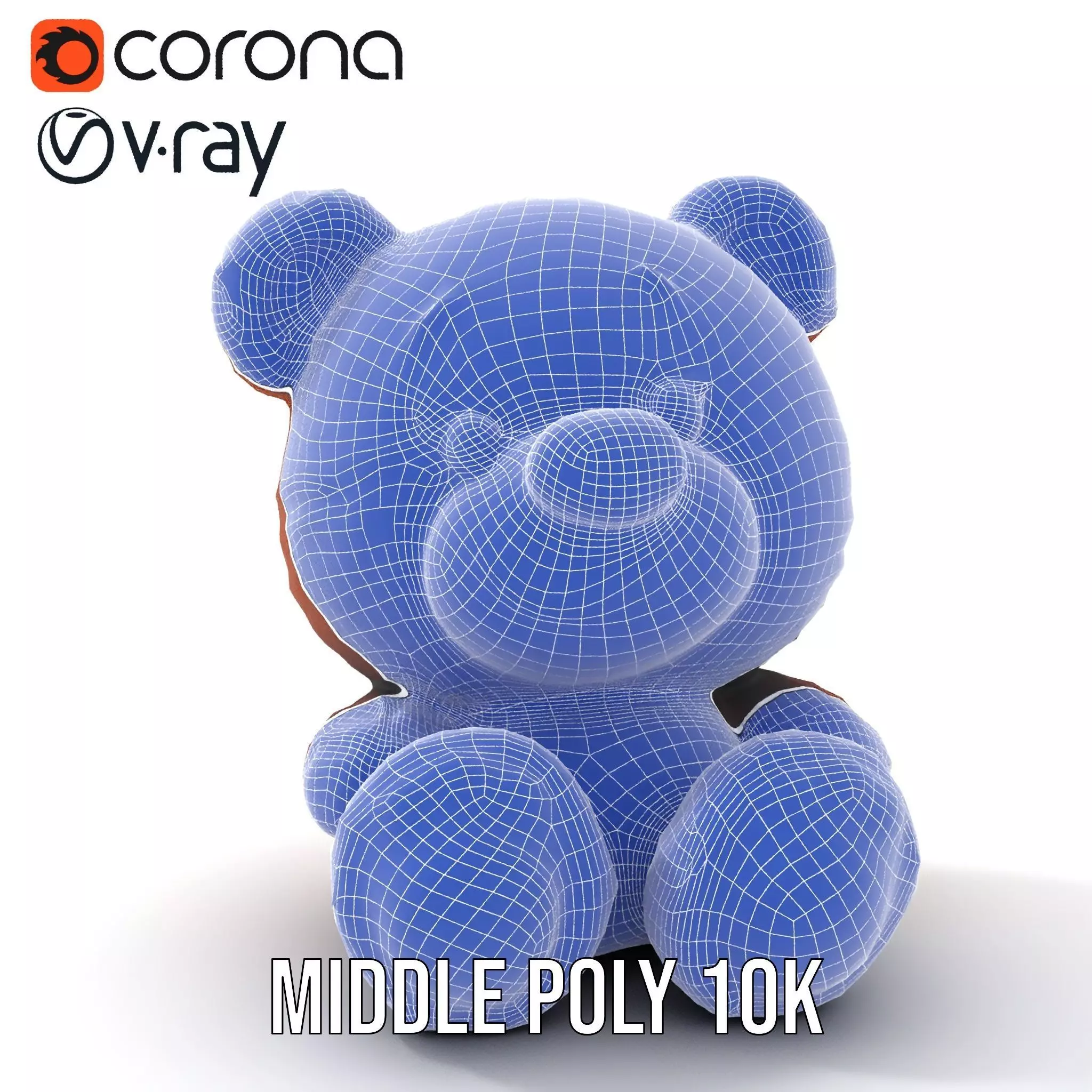 Cuddly Brown Bear model pack Low-poly 3D model_29