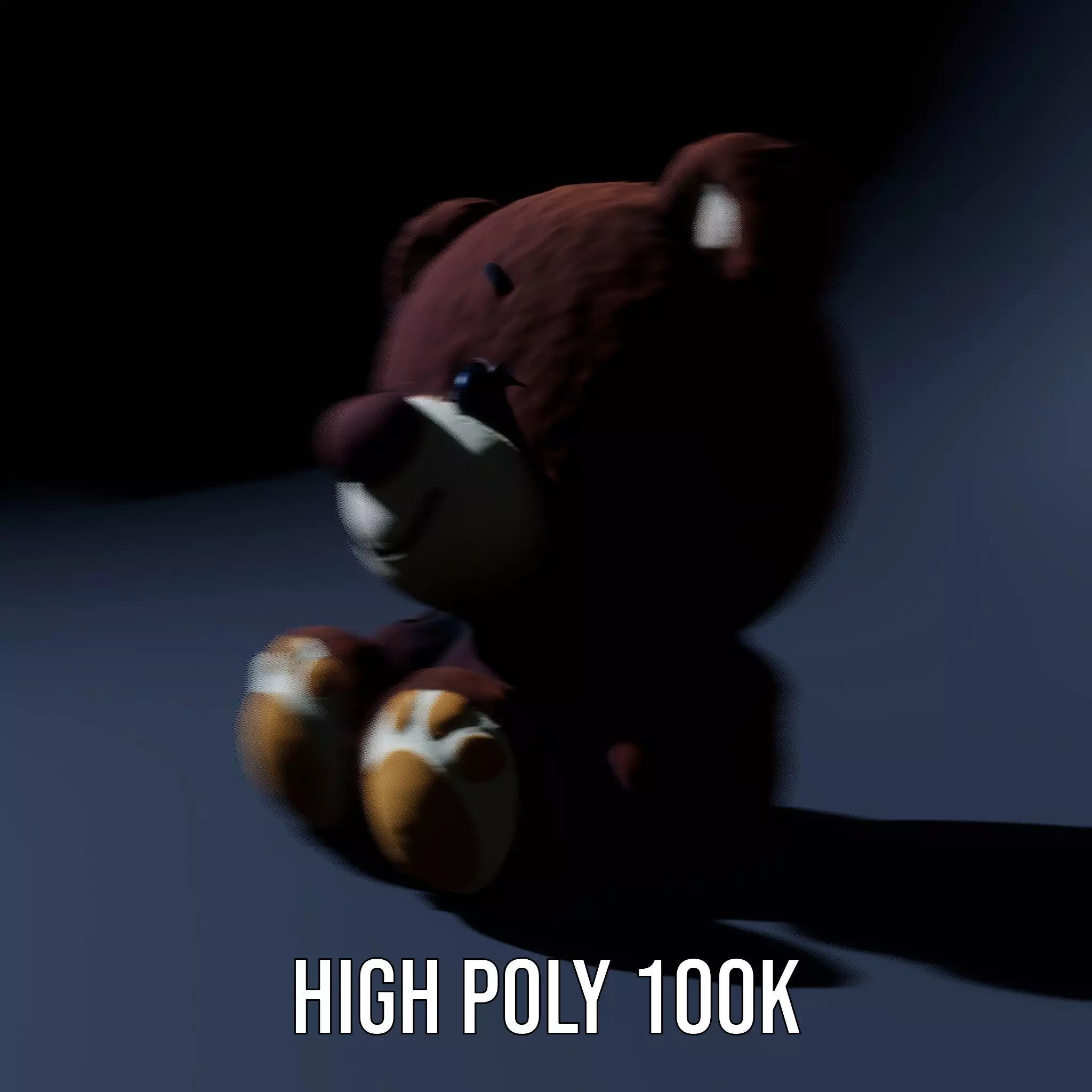 Cuddly Brown Bear model pack Low-poly 3D model_16