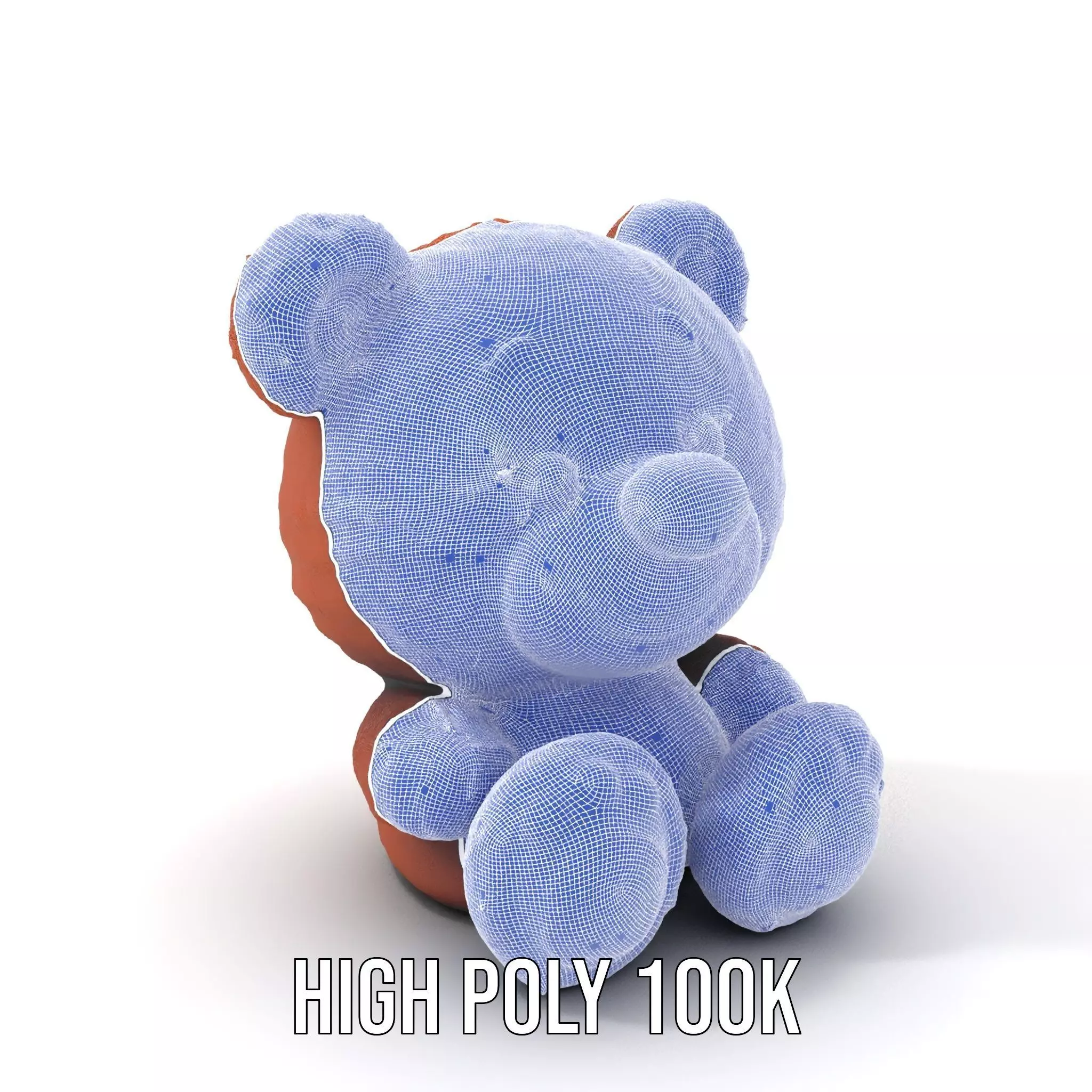 Cuddly Brown Bear model pack Low-poly 3D model_4
