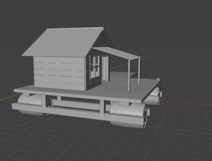 Miniature Barrel Boat Home 3D Print STL 3D print model_5