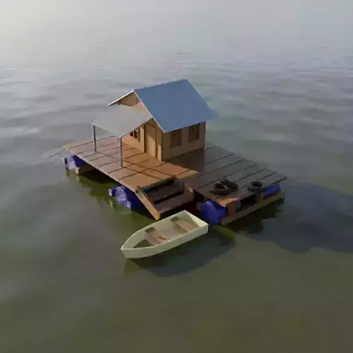 Miniature Barrel Boat Home 3D Print STL