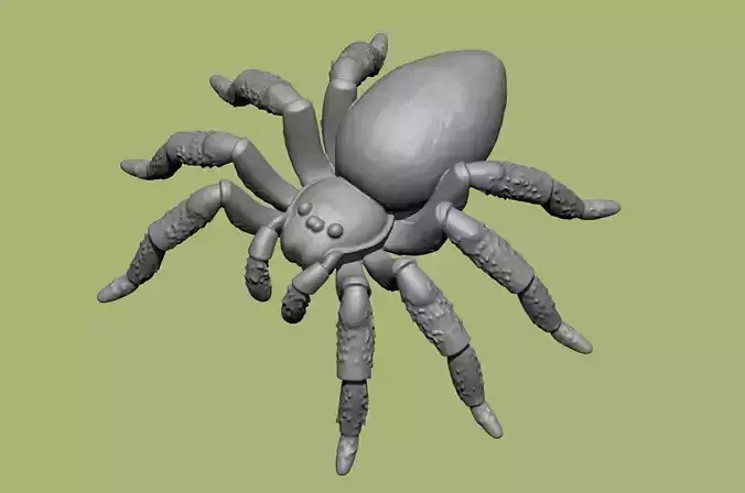 Tarantula Spider 70mm-pre supported resin printable