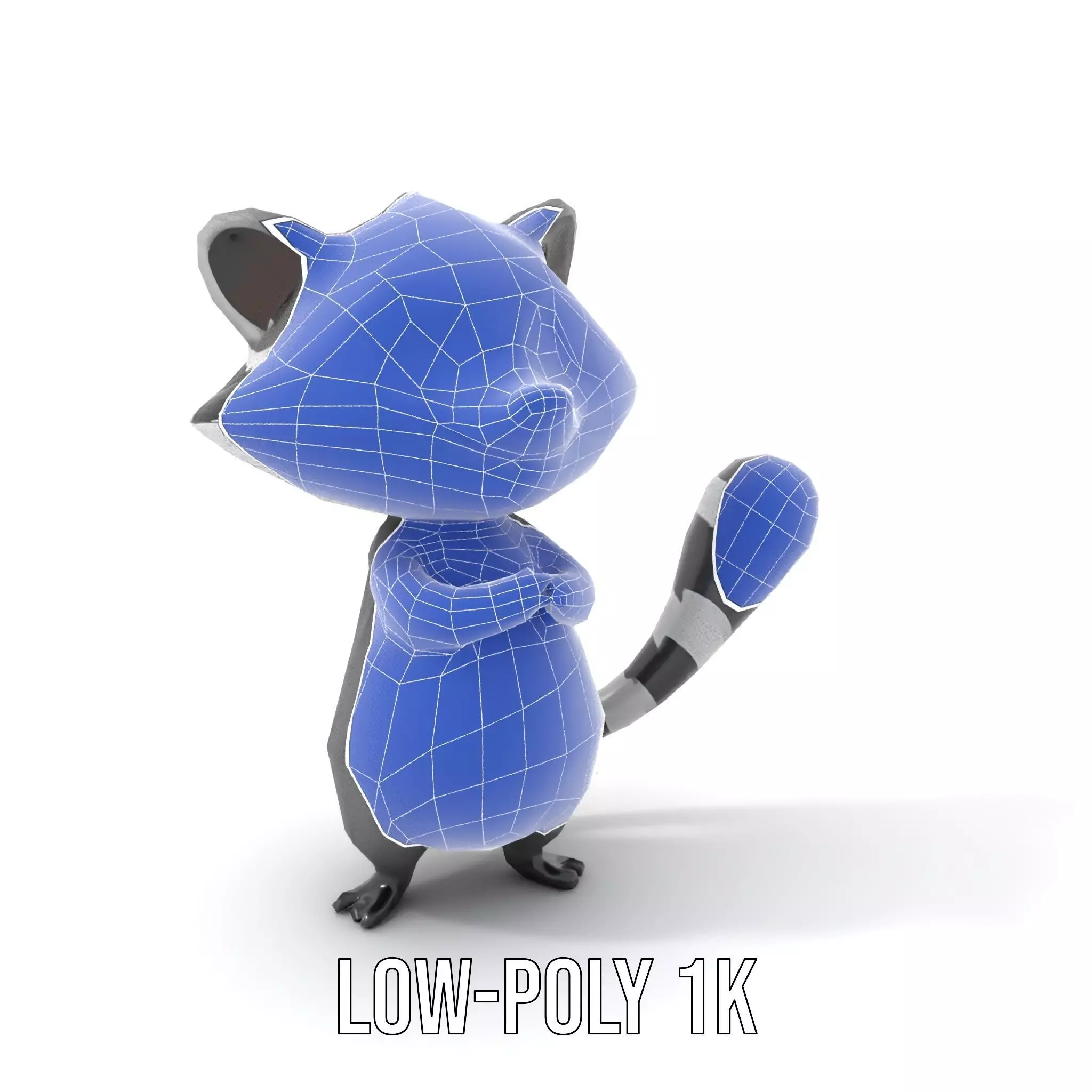Charming Raccoon Character model pack Low-poly 3D model_21