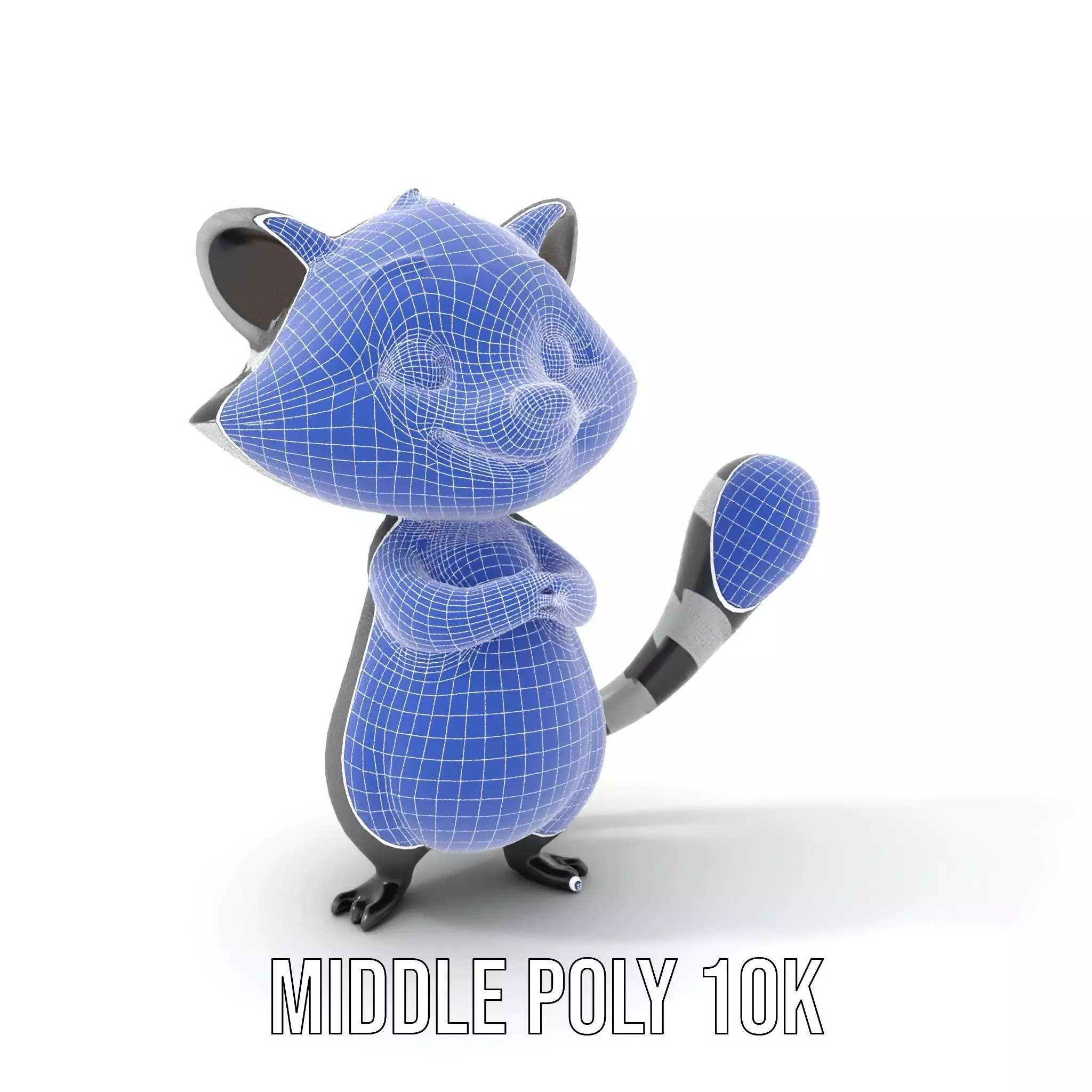 Charming Raccoon Character model pack Low-poly 3D model_22