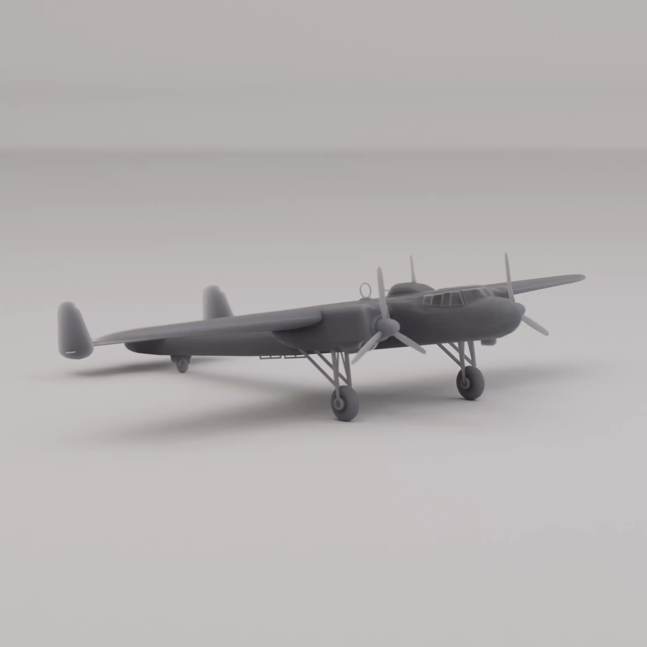 Dornier Do 17 Light Bomber Germany WWII 1936 3D print model_0