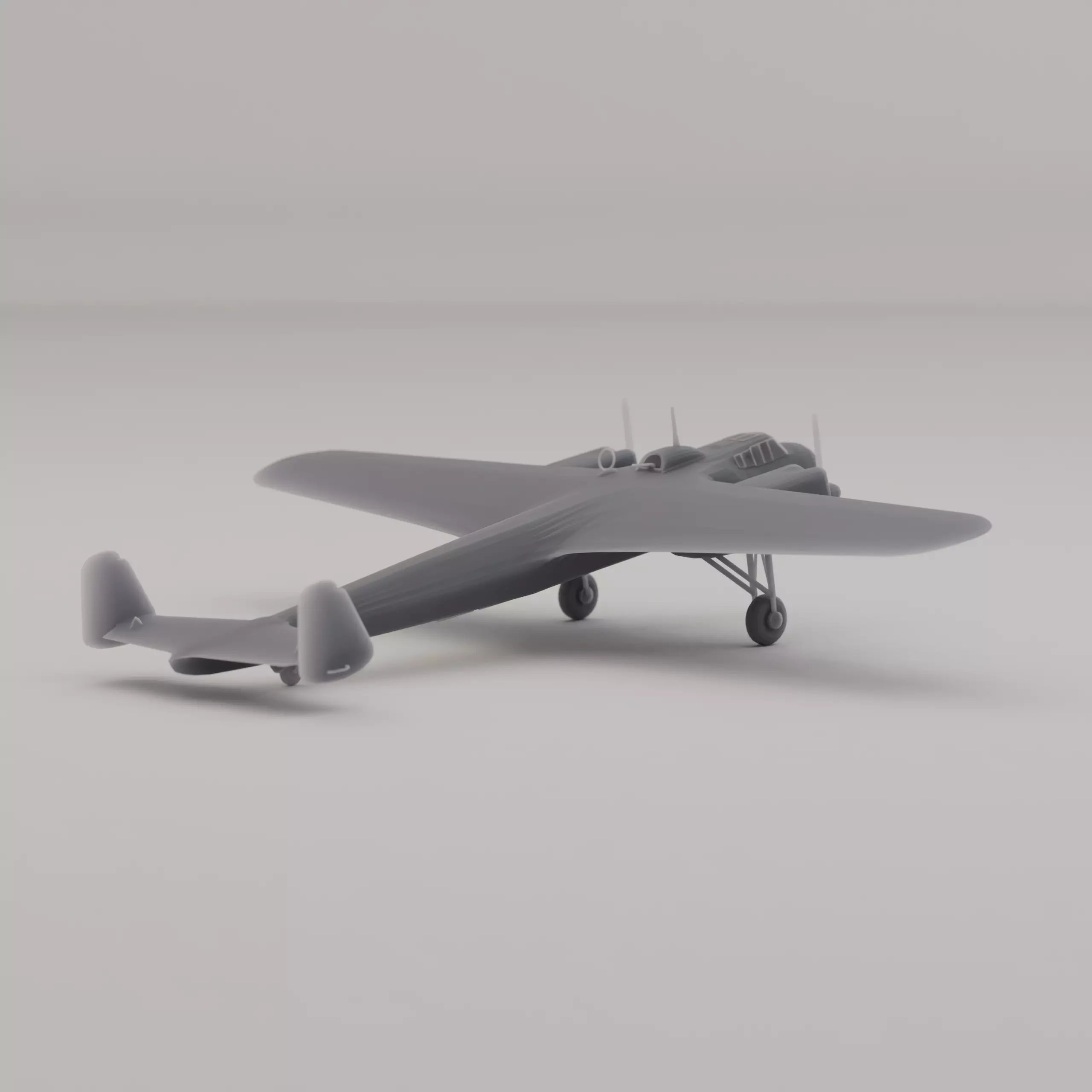 Dornier Do 17 Light Bomber Germany WWII 1936 3D print model_3