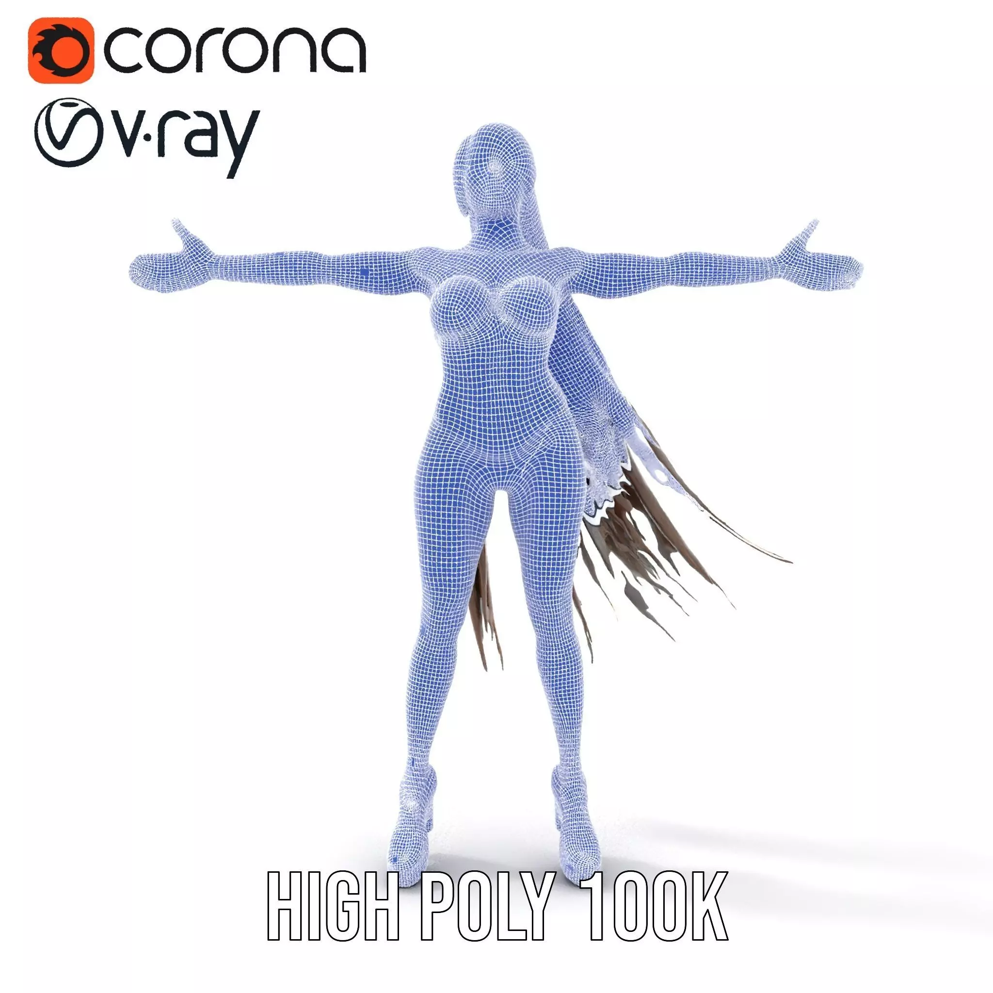 Dynamic Red Bikini model pack Low-poly 3D model_34