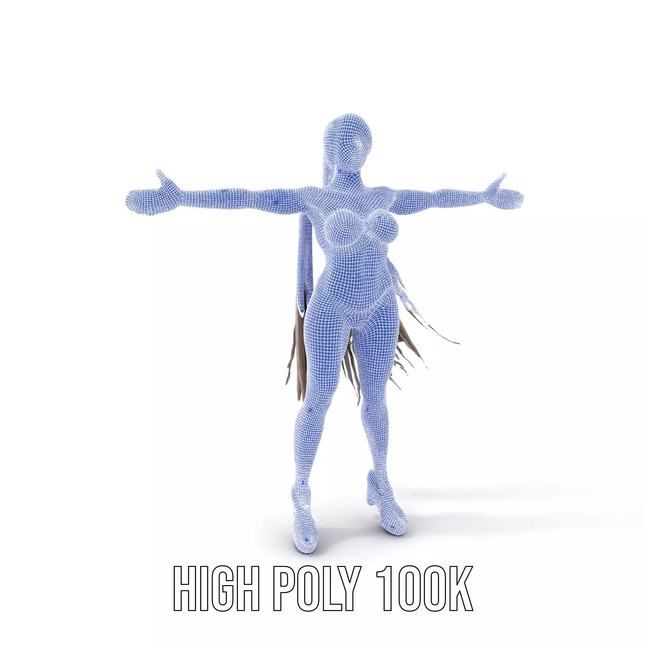 Dynamic Red Bikini model pack Low-poly 3D model_4