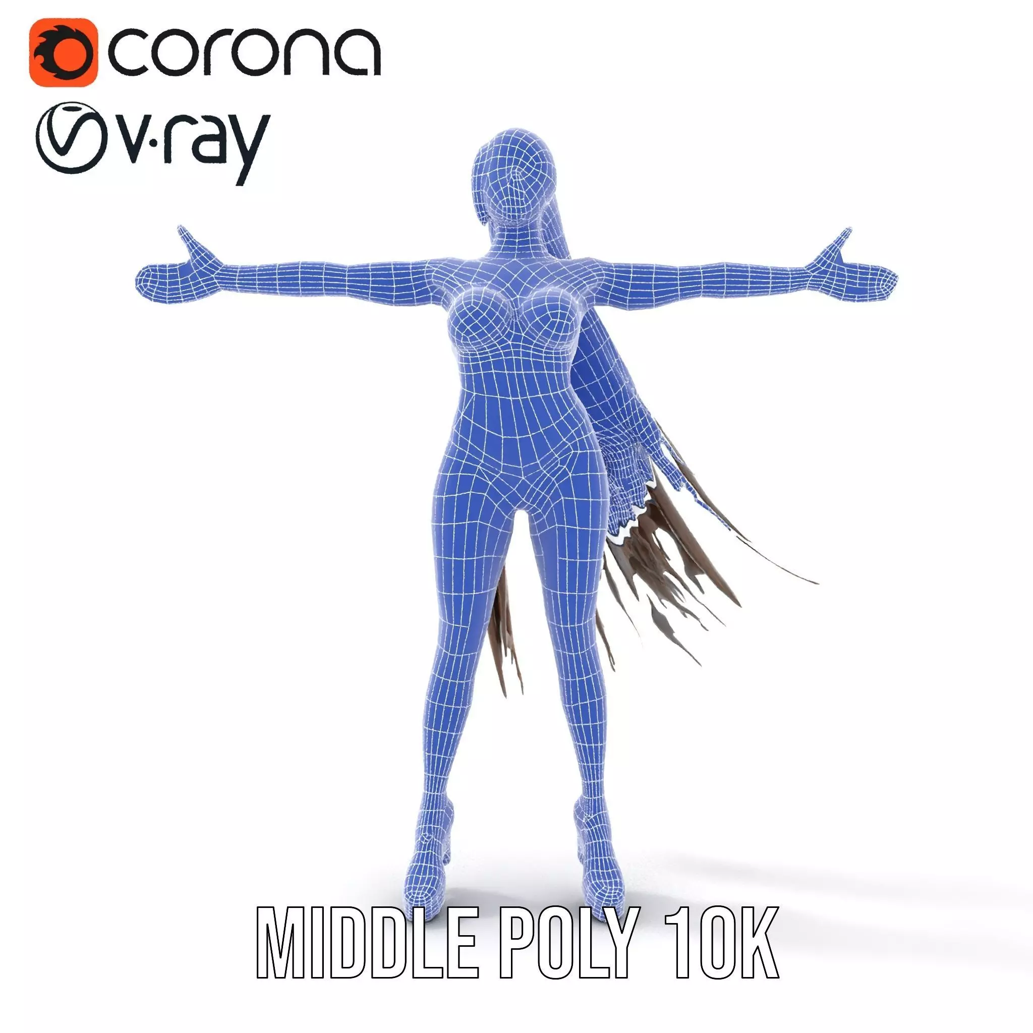 Dynamic Red Bikini model pack Low-poly 3D model_24