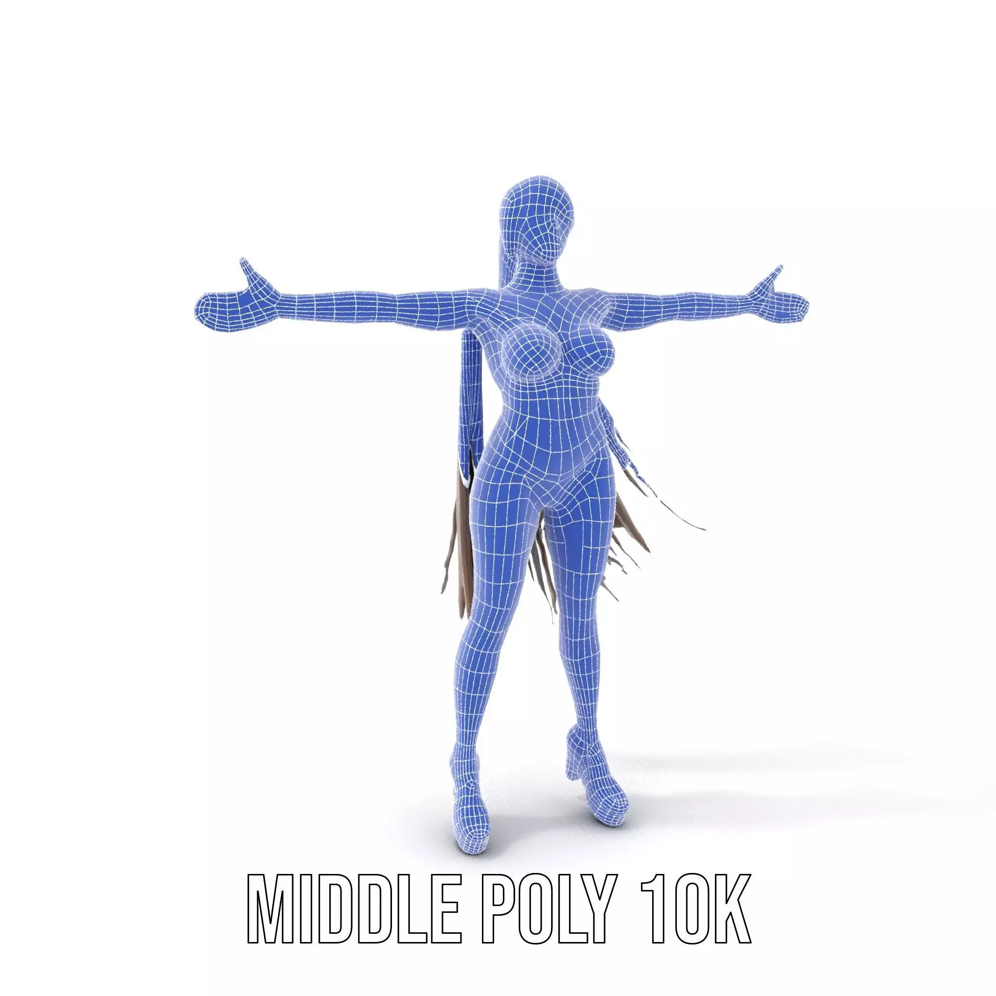 Dynamic Red Bikini model pack Low-poly 3D model_10