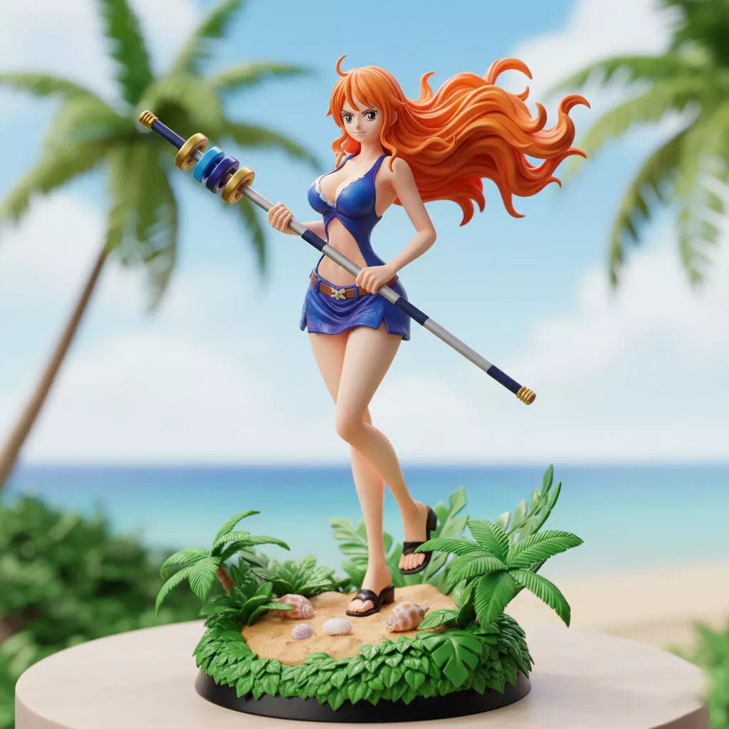 Anime Girl Figurine Detailed Cute Manga Style 3D Model Free 3D print model