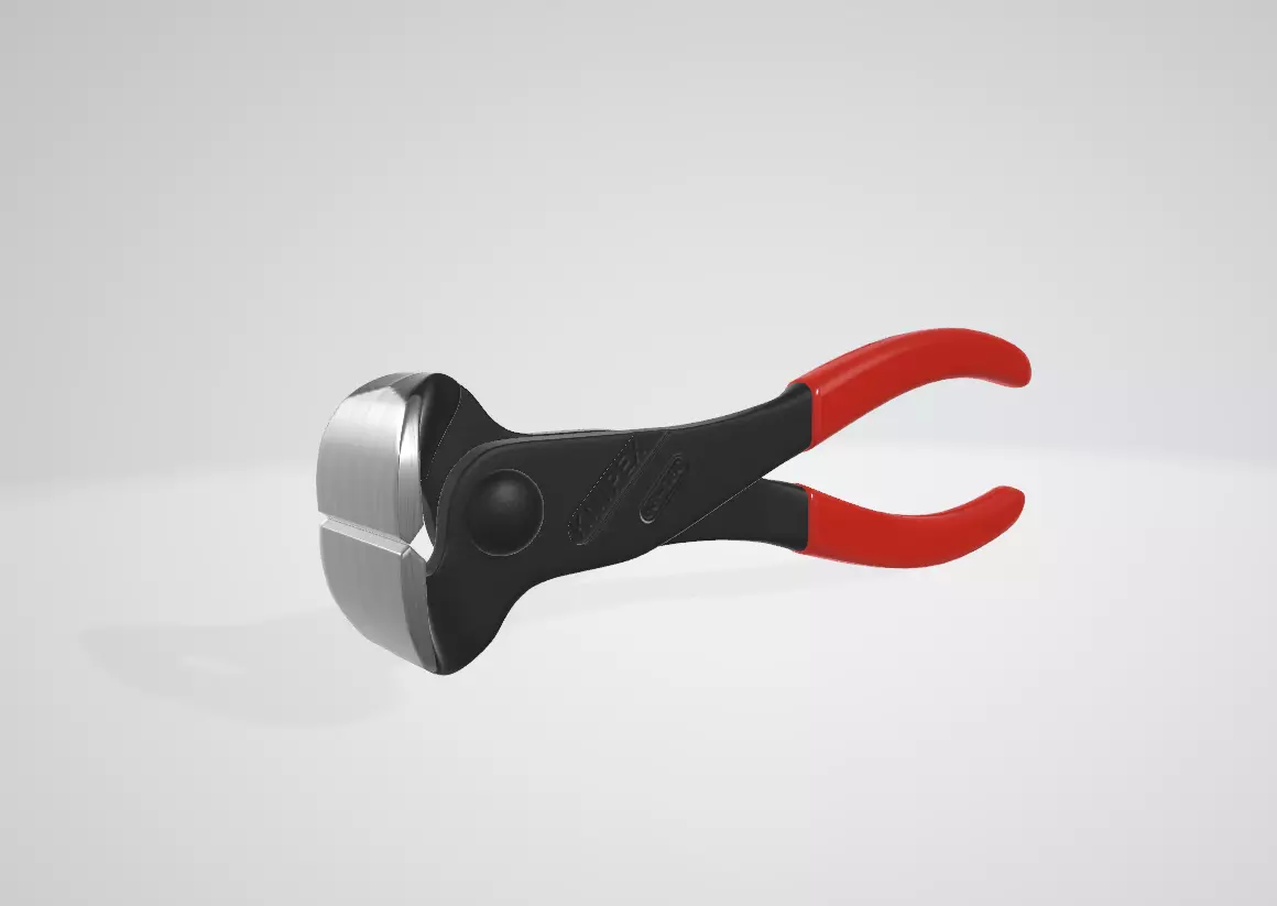 Knipex  End Cutting Nippers Low-poly 3D model_11