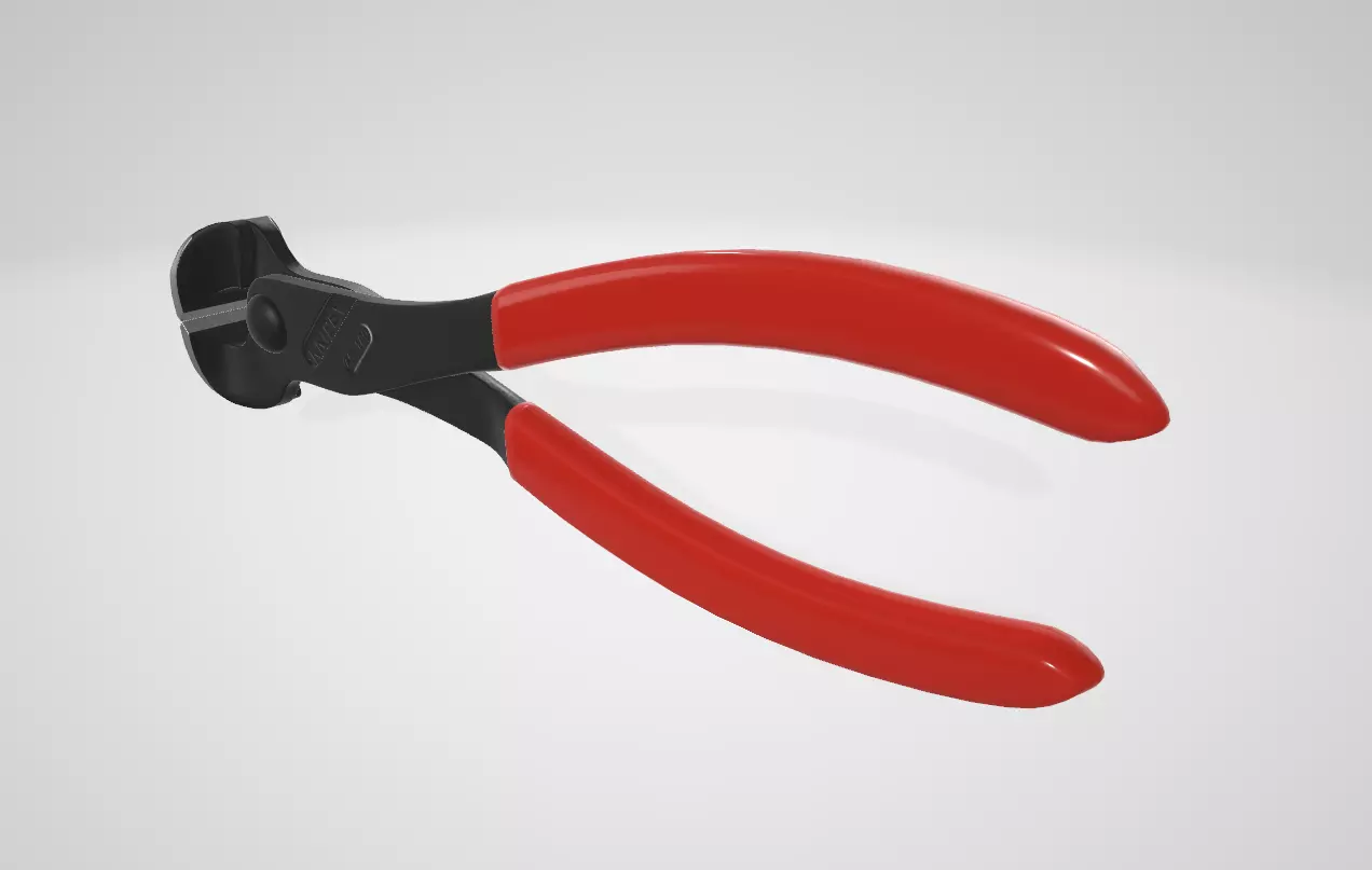 Knipex  End Cutting Nippers Low-poly 3D model_12