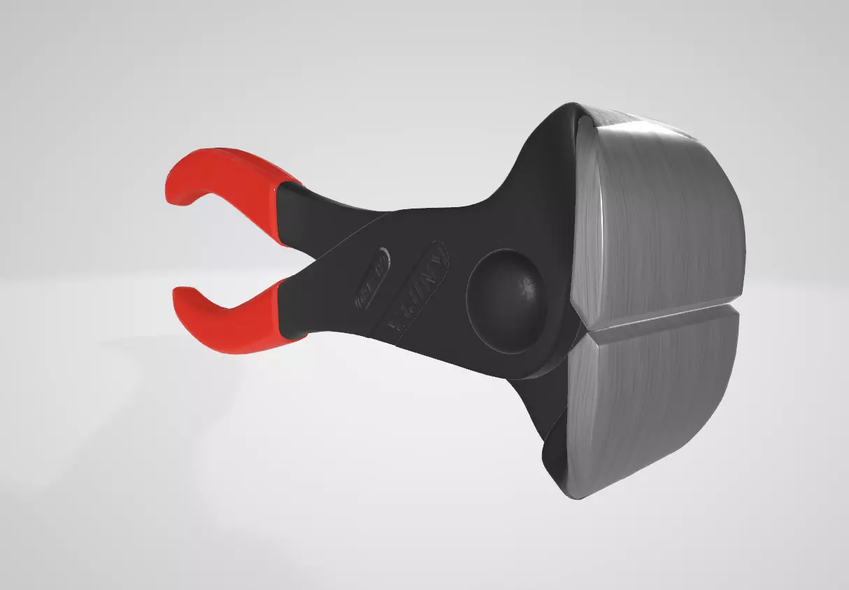 Knipex  End Cutting Nippers Low-poly 3D model_0