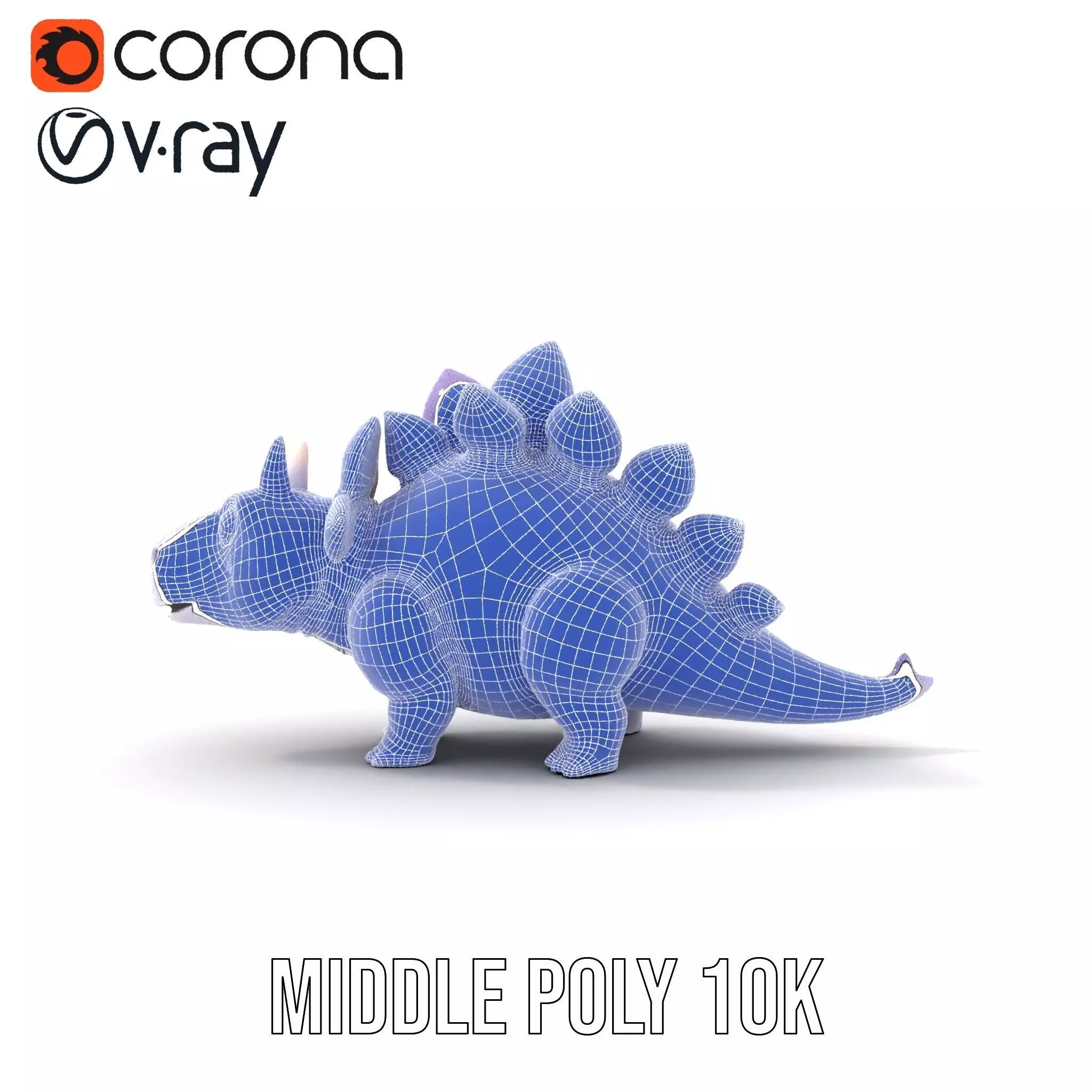 Lilac Dinosaur Toy model pack Low-poly 3D model_18