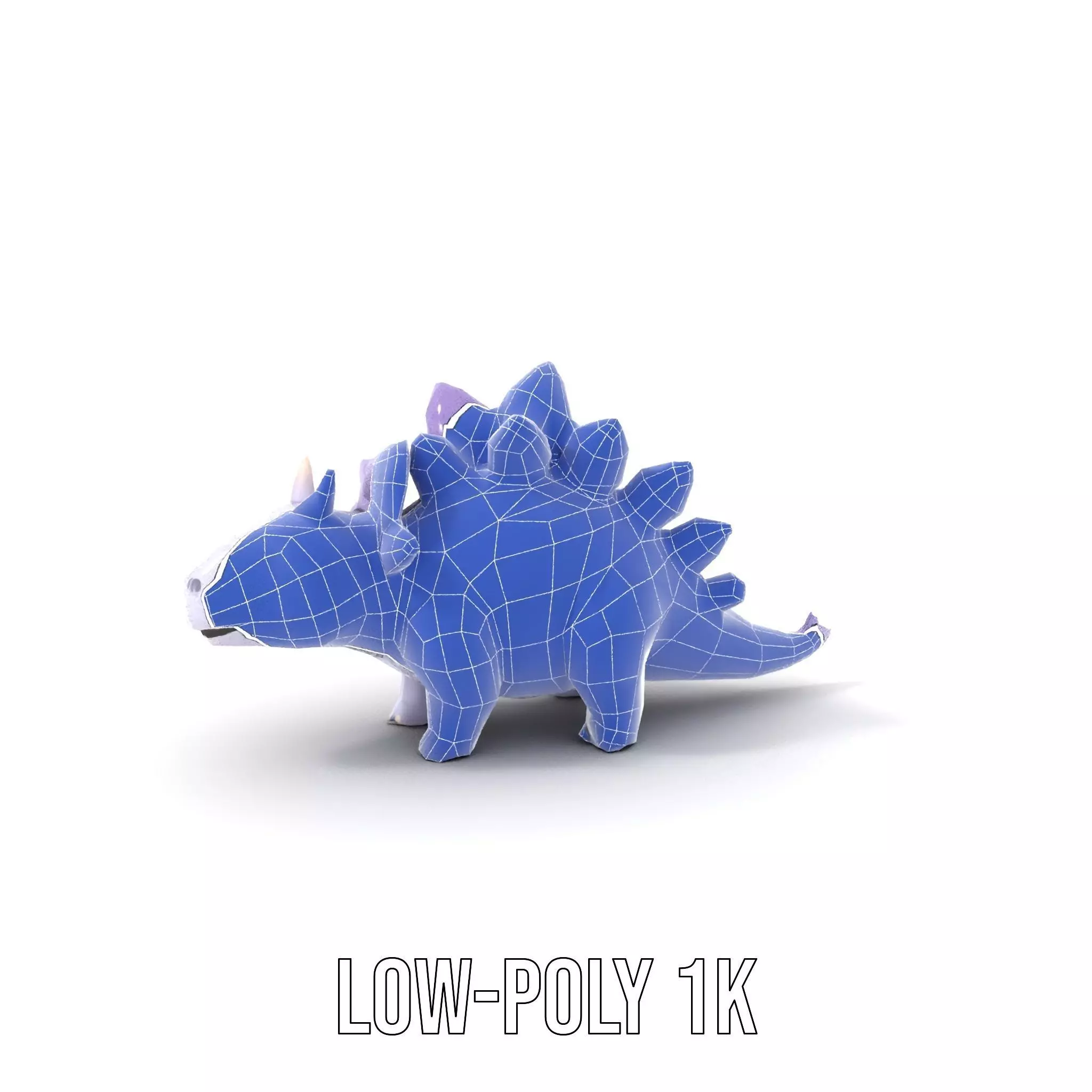 Lilac Dinosaur Toy model pack Low-poly 3D model_30