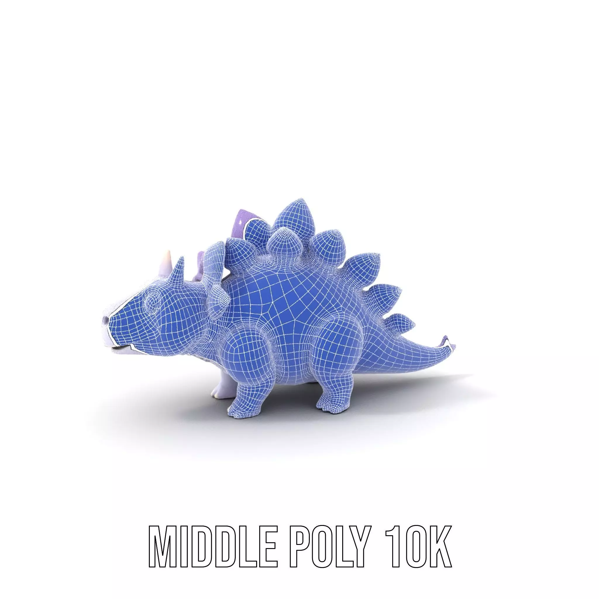 Lilac Dinosaur Toy model pack Low-poly 3D model_6