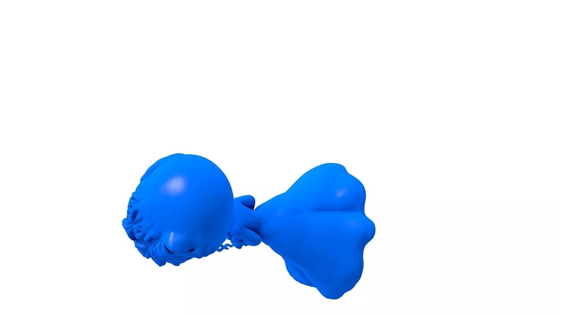 bridal gown - bridal dress - bride - Cartoon Bride  3D print model_1