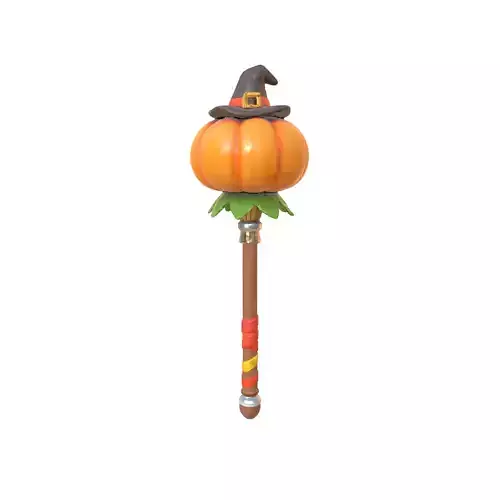 Pumpkin Witch Staff