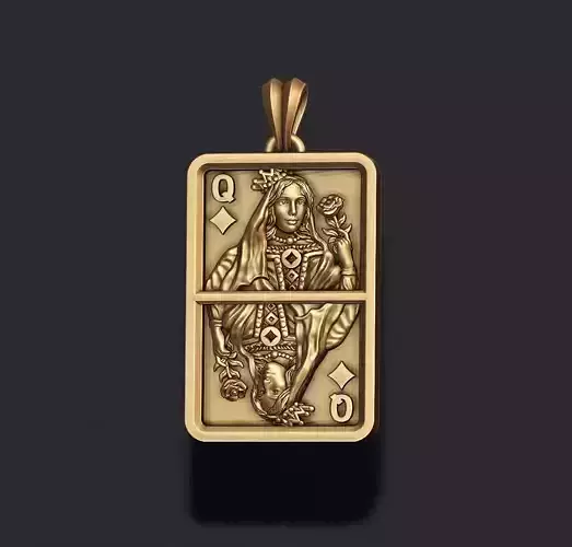 diamonds queen pendant light 3D print model