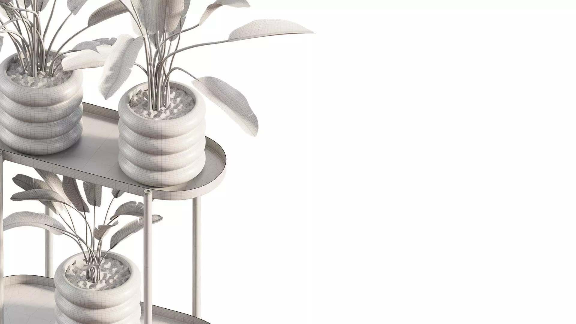  Previous Next Color palette  Banana Plant Set Ikea Olivblad 2 3D model_9