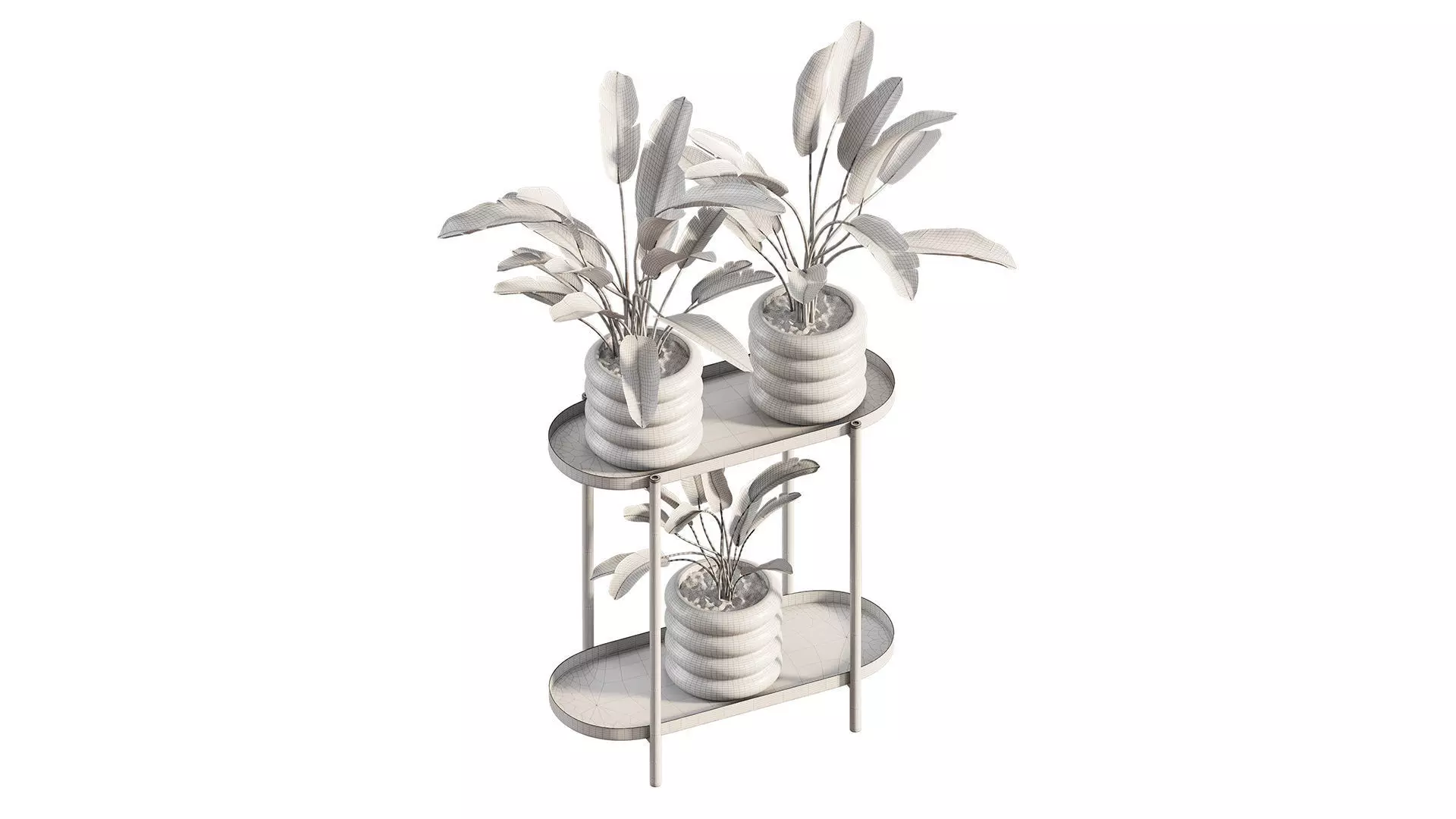  Previous Next Color palette  Banana Plant Set Ikea Olivblad 2 3D model_8