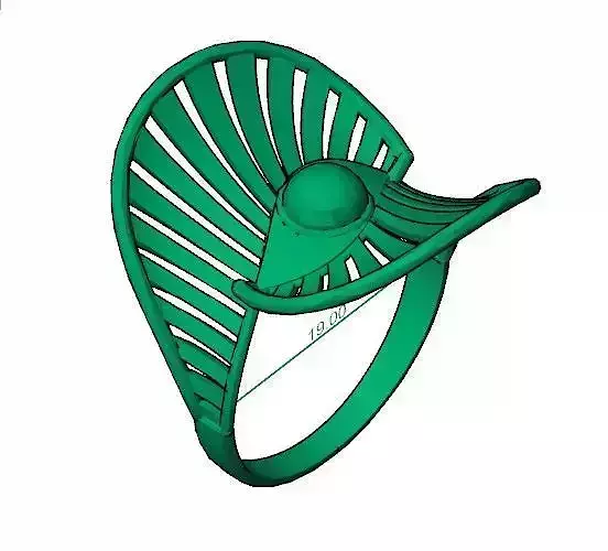 Celestial Fan Ring 19MM-4gm