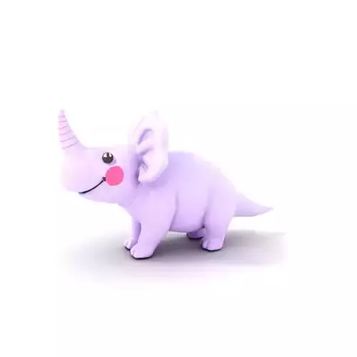 Lilac Dino Plush model pack