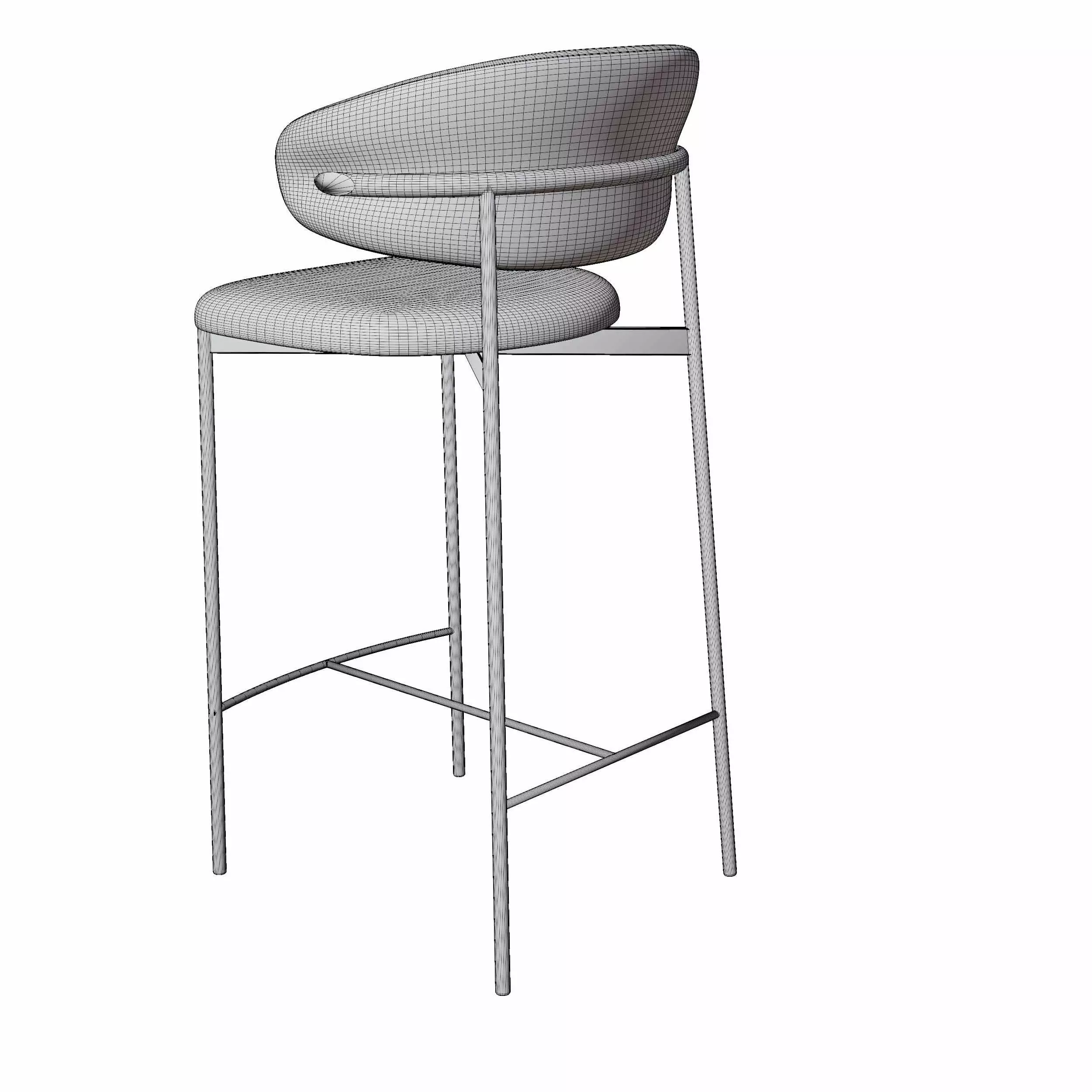 calligaris Oleandro Counter Stool 3D model_5