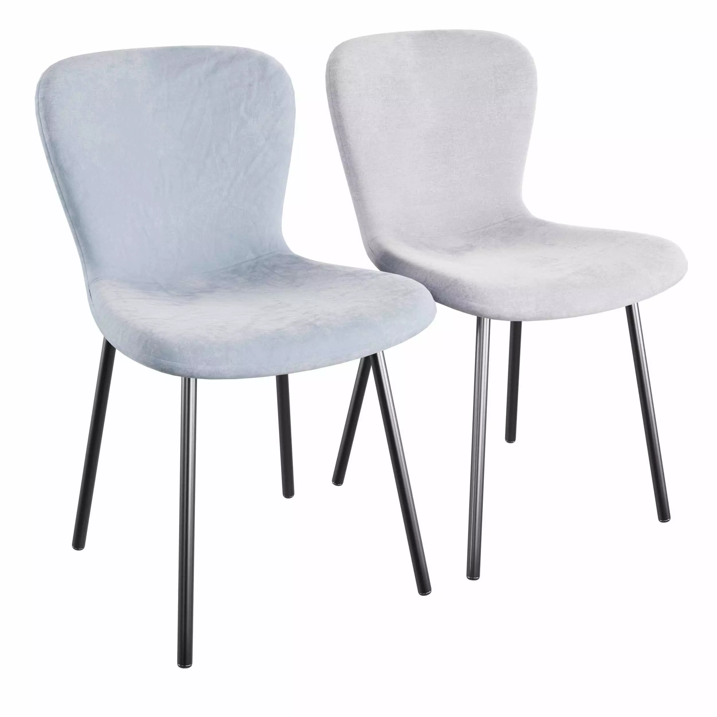 fabric dining chair 3D model_2