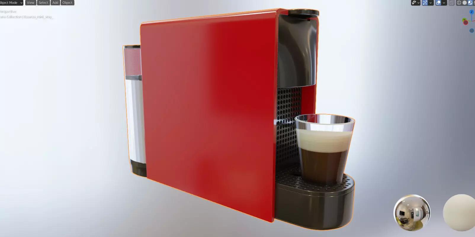 Coffee machine Essenza Mini 3D model 3D model_10