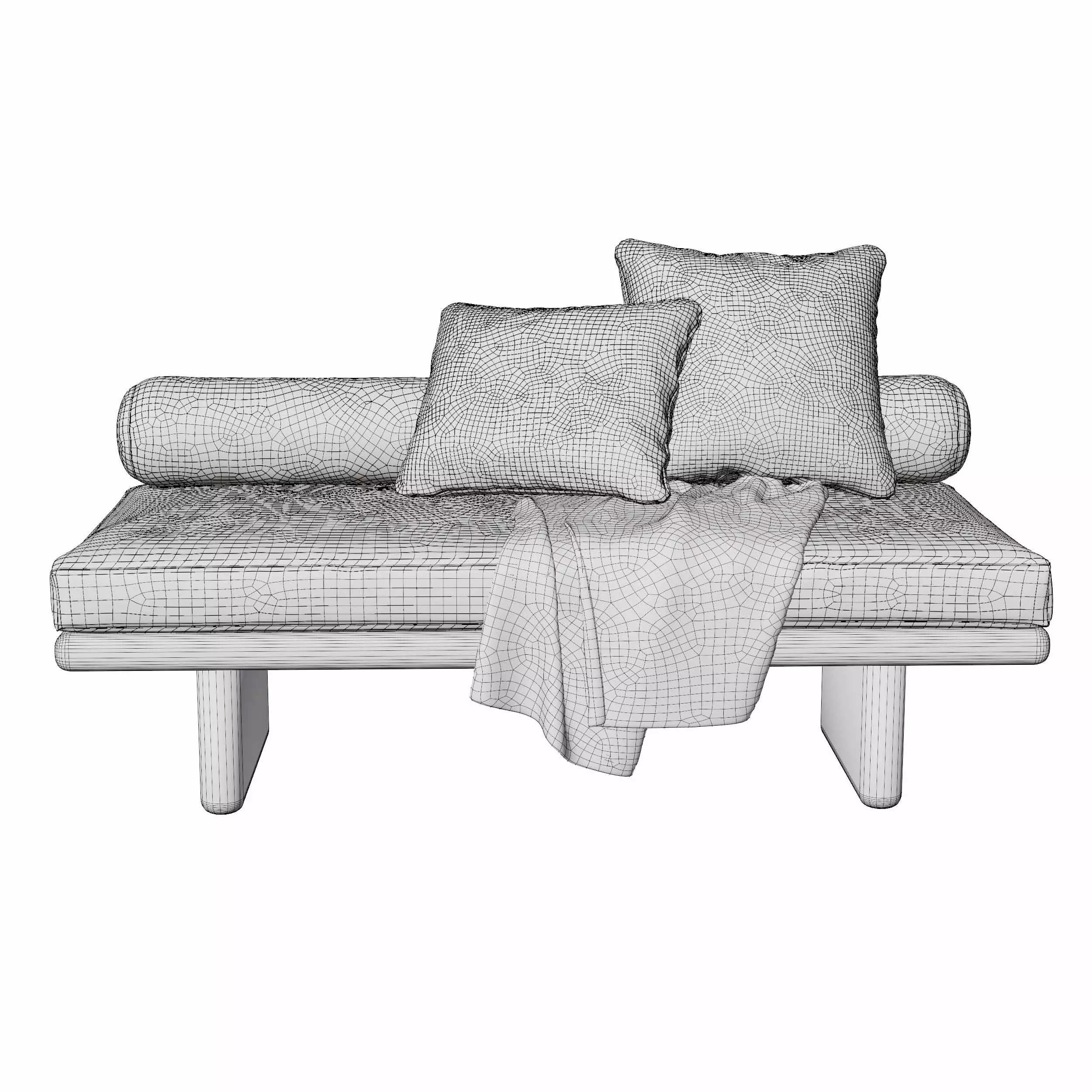 Outdoor Sofa 3D model_4