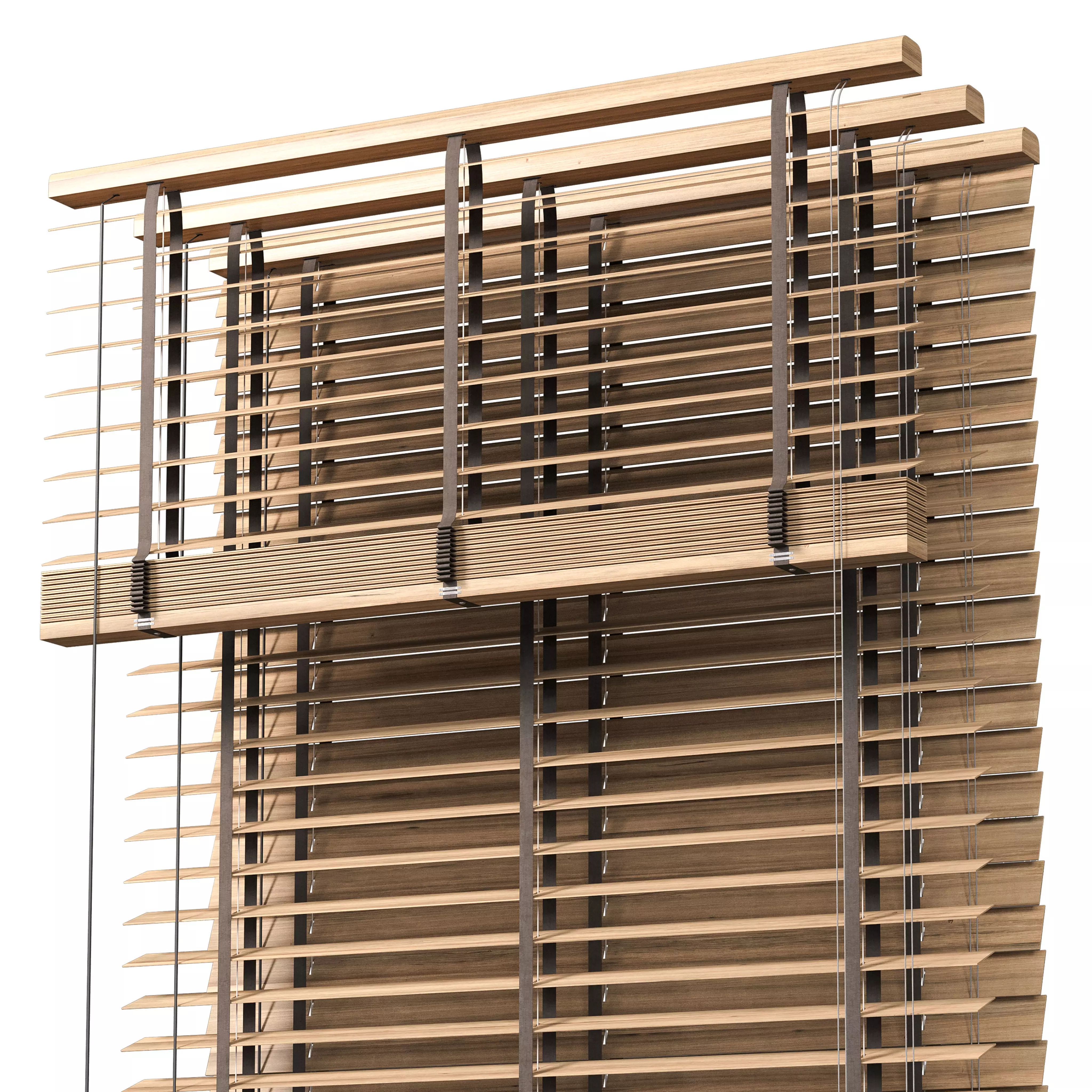Wooden Blinds Set 40 3D model_5