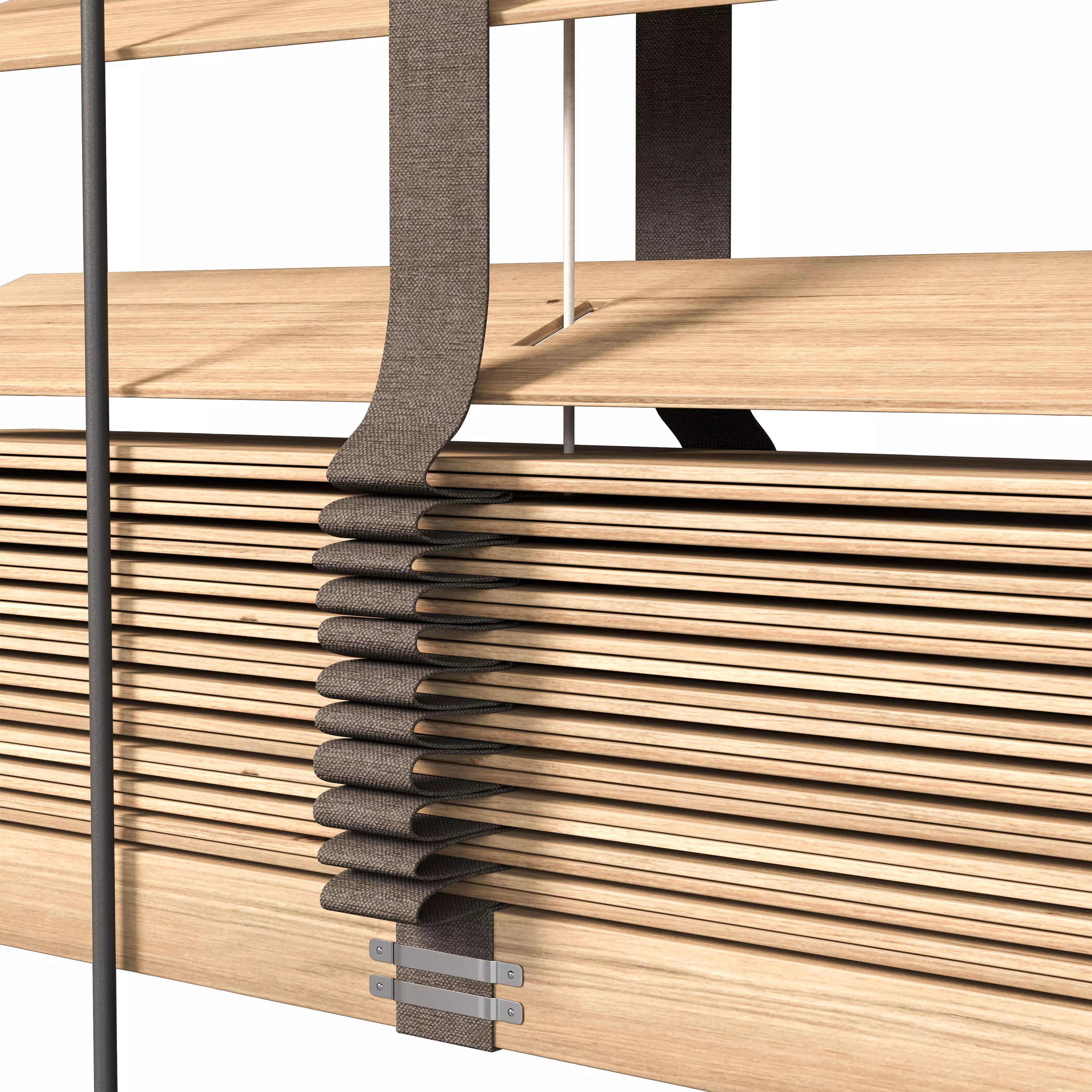 Wooden Blinds Set 40 3D model_1
