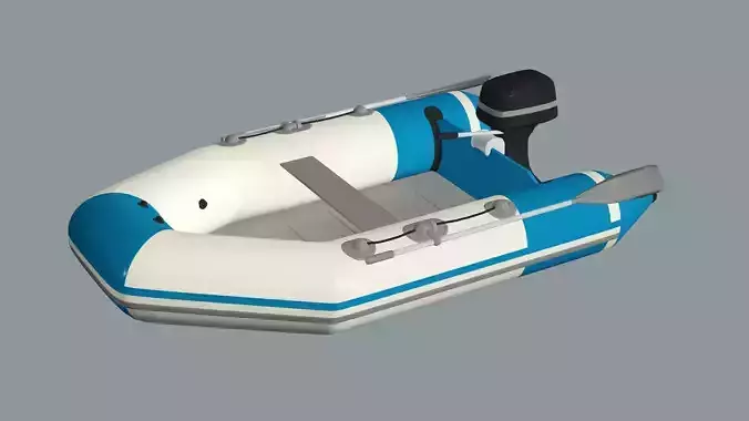 YAM 310S - Boat Low Poly 3D Model