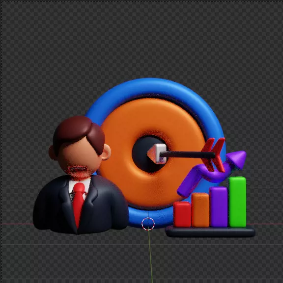 3D Business and Marketing Icon Pack 30 High Quality Illustration 3D model_117