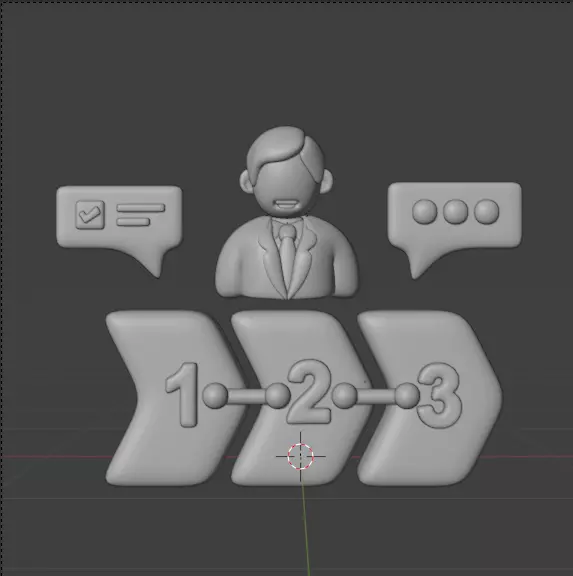 3D Business and Marketing Icon Pack 30 High Quality Illustration 3D model_122