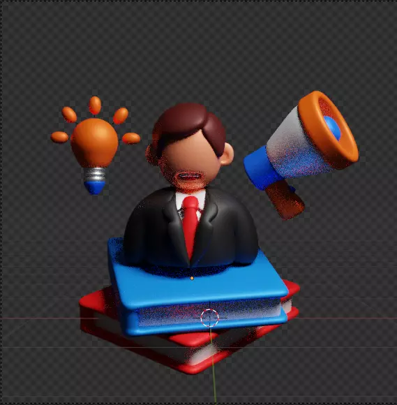 3D Business and Marketing Icon Pack 30 High Quality Illustration 3D model_73