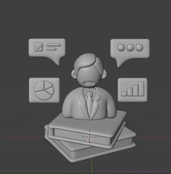 3D Business and Marketing Icon Pack 30 High Quality Illustration 3D model_74