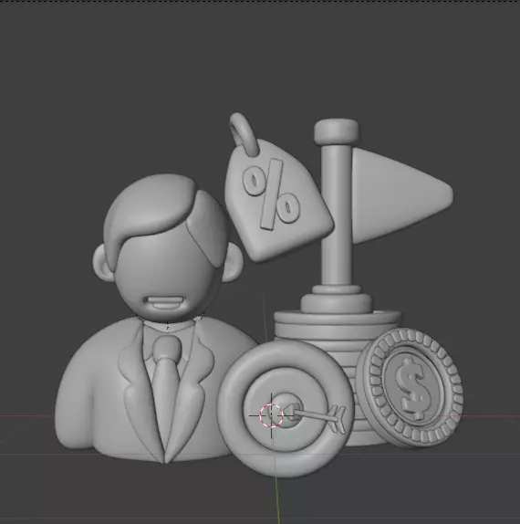 3D Business and Marketing Icon Pack 30 High Quality Illustration 3D model_118